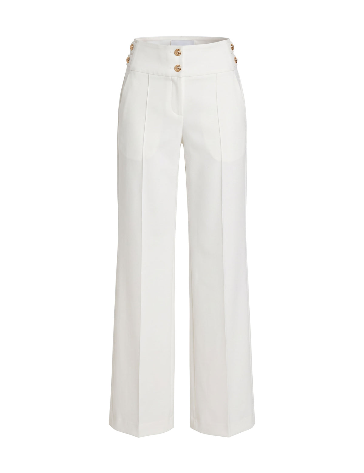 Calça Wide Leg Alfaiataria Off White