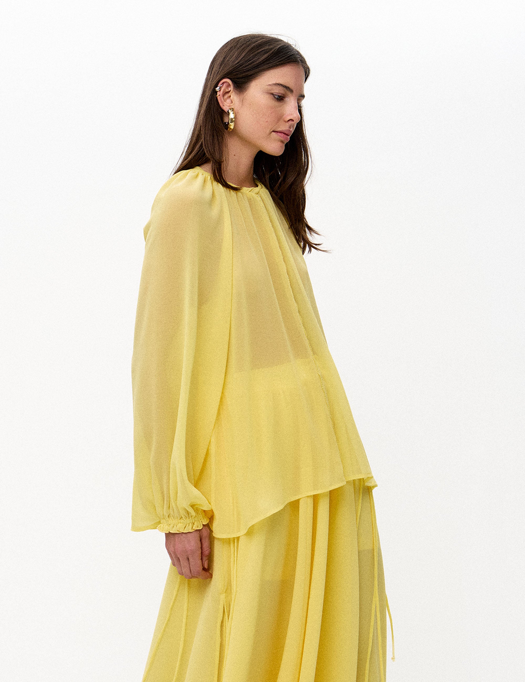 Bata Gabriela Chiffon Amarelo