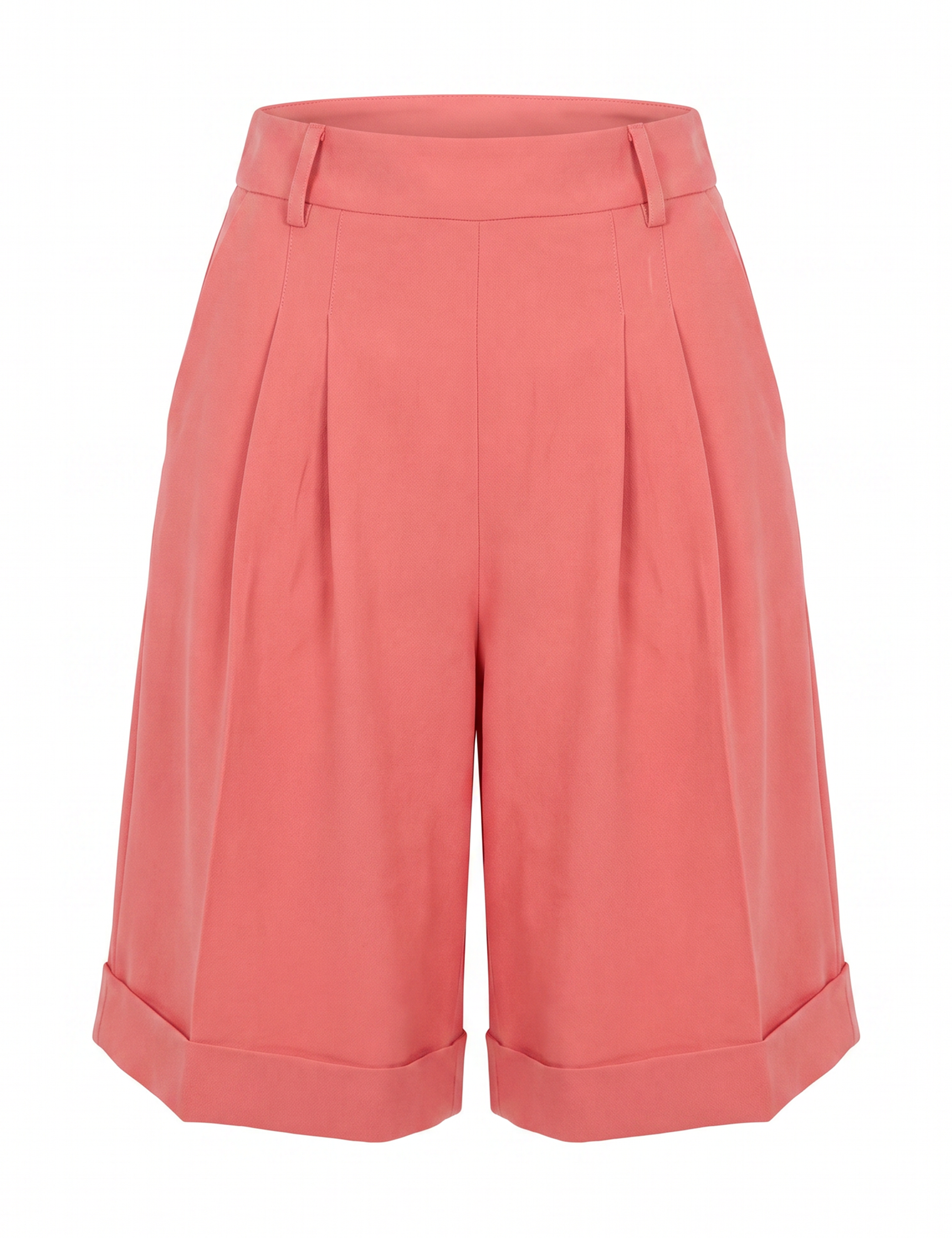 Bermuda Charlotte Crepe Manga Rosa