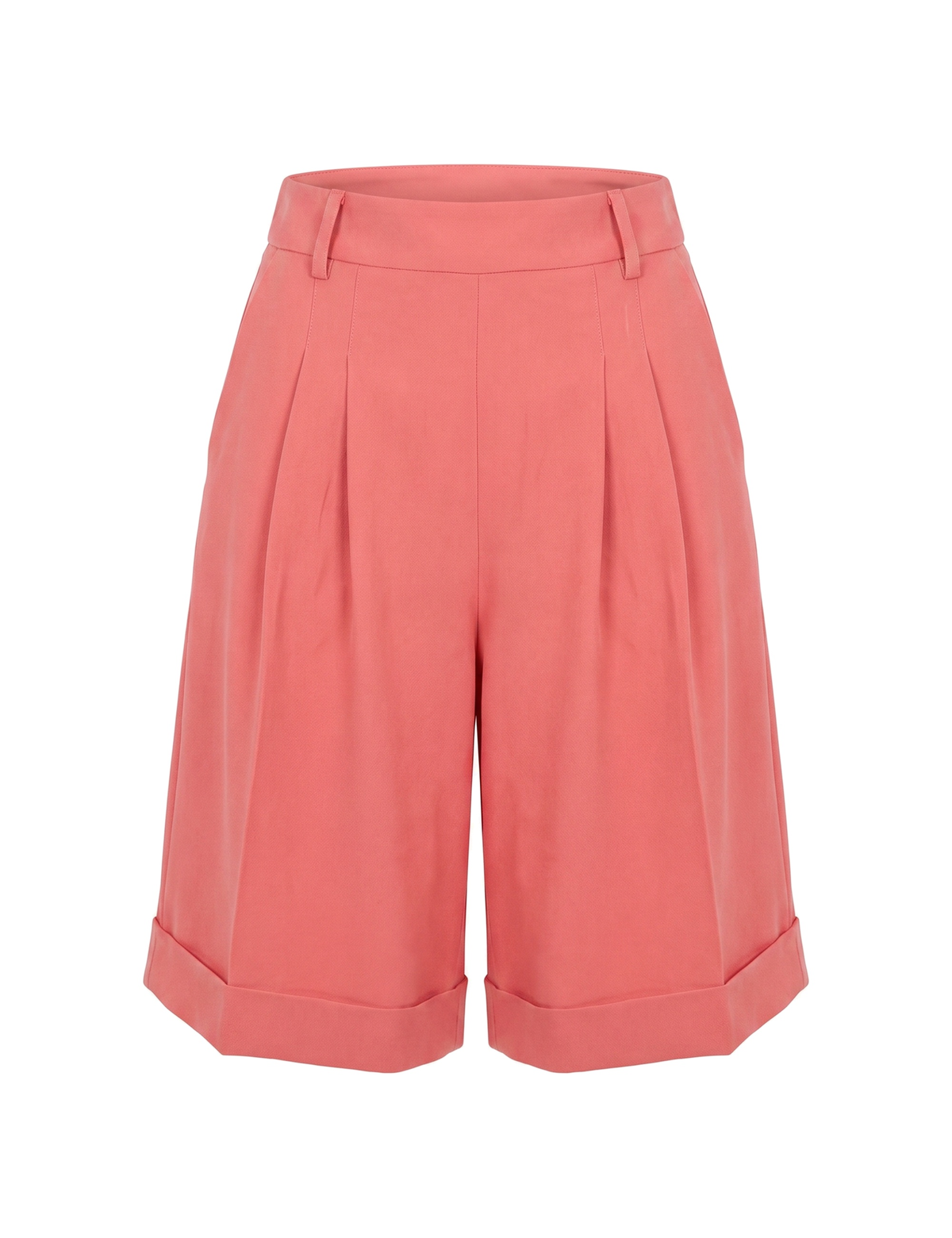 Bermuda Charlotte Crepe Manga Rosa