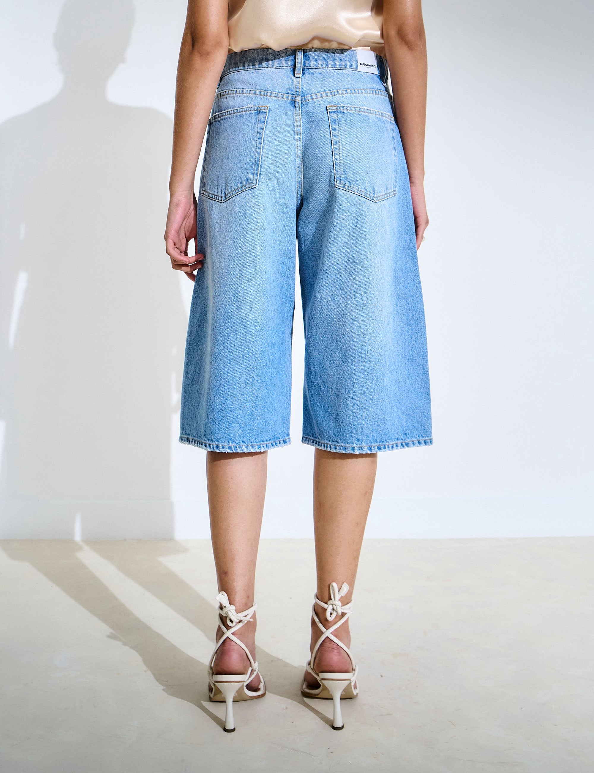 Bermuda Mada Jeans Médio