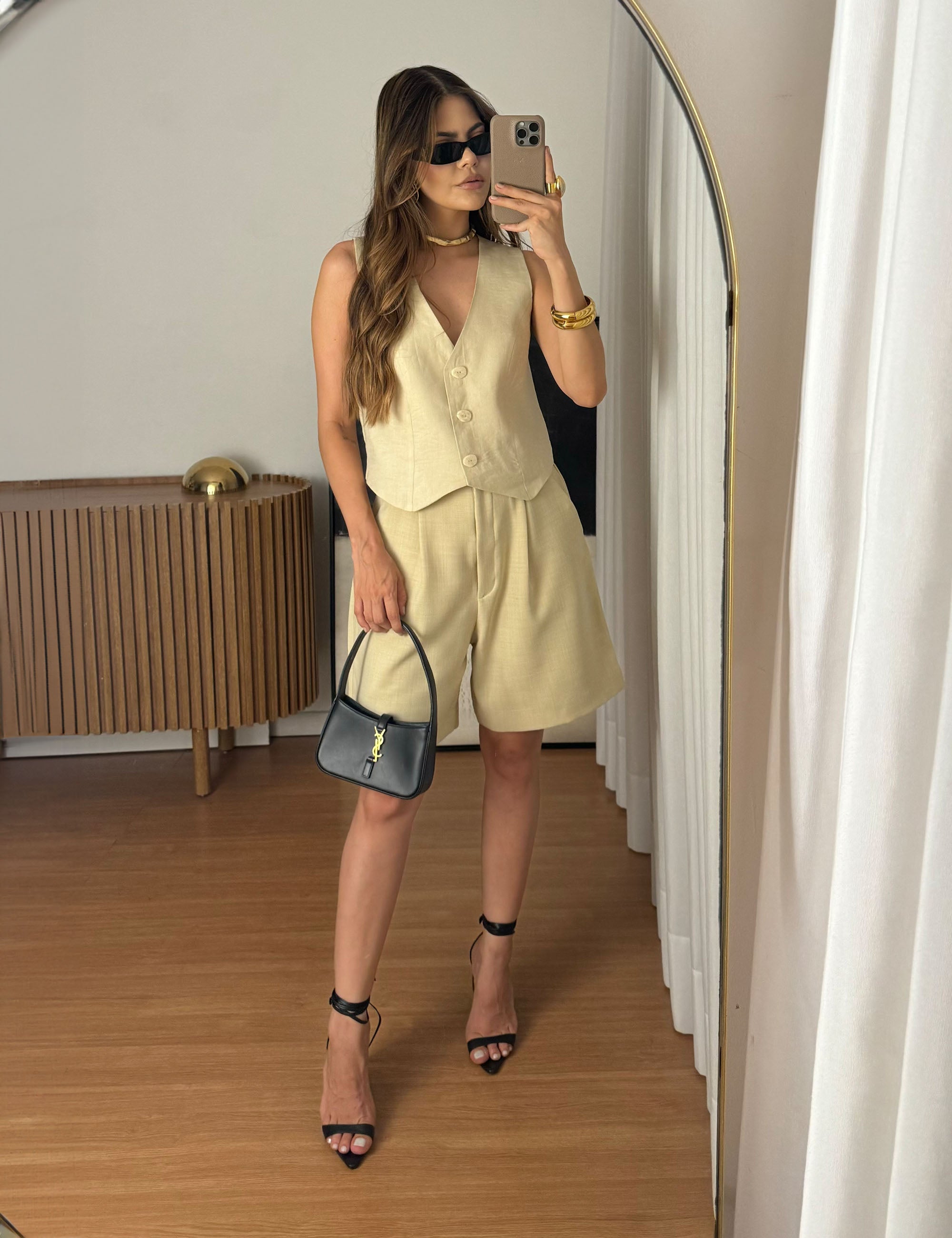 Bermuda Mahina Alfaiataria Areia