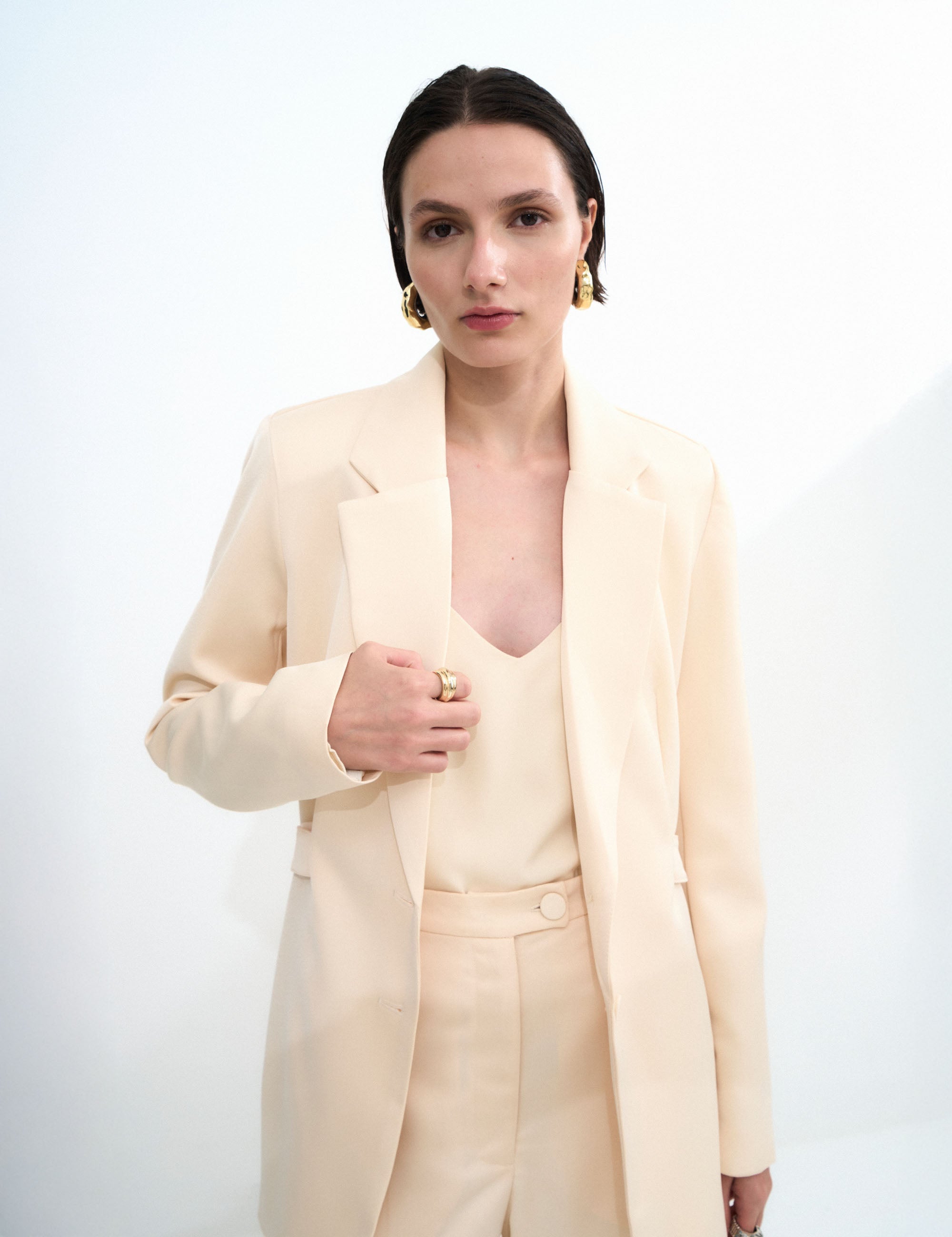 Blazer Ana Alice Alfaiataria Marfim