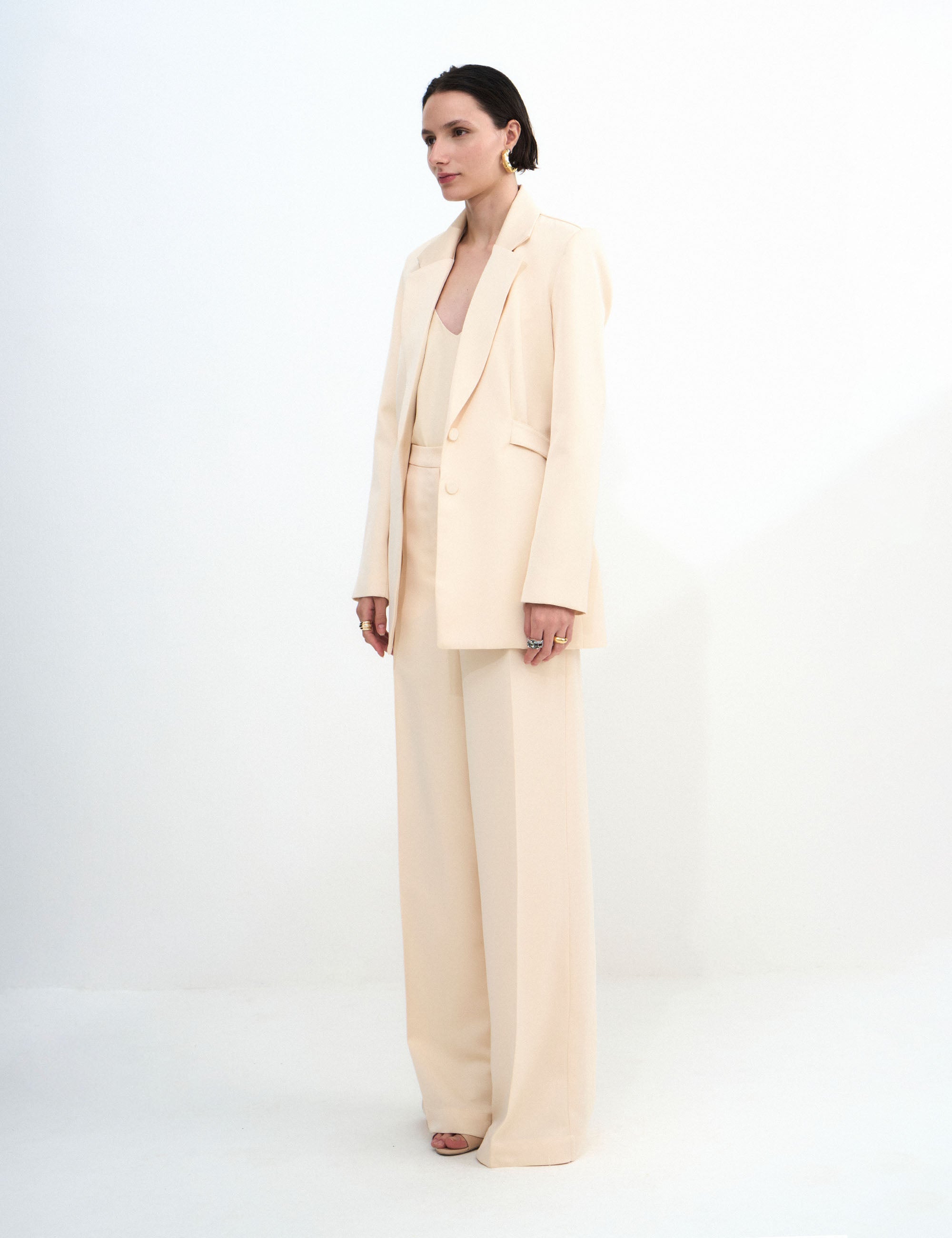 Blazer Ana Alice Alfaiataria Marfim