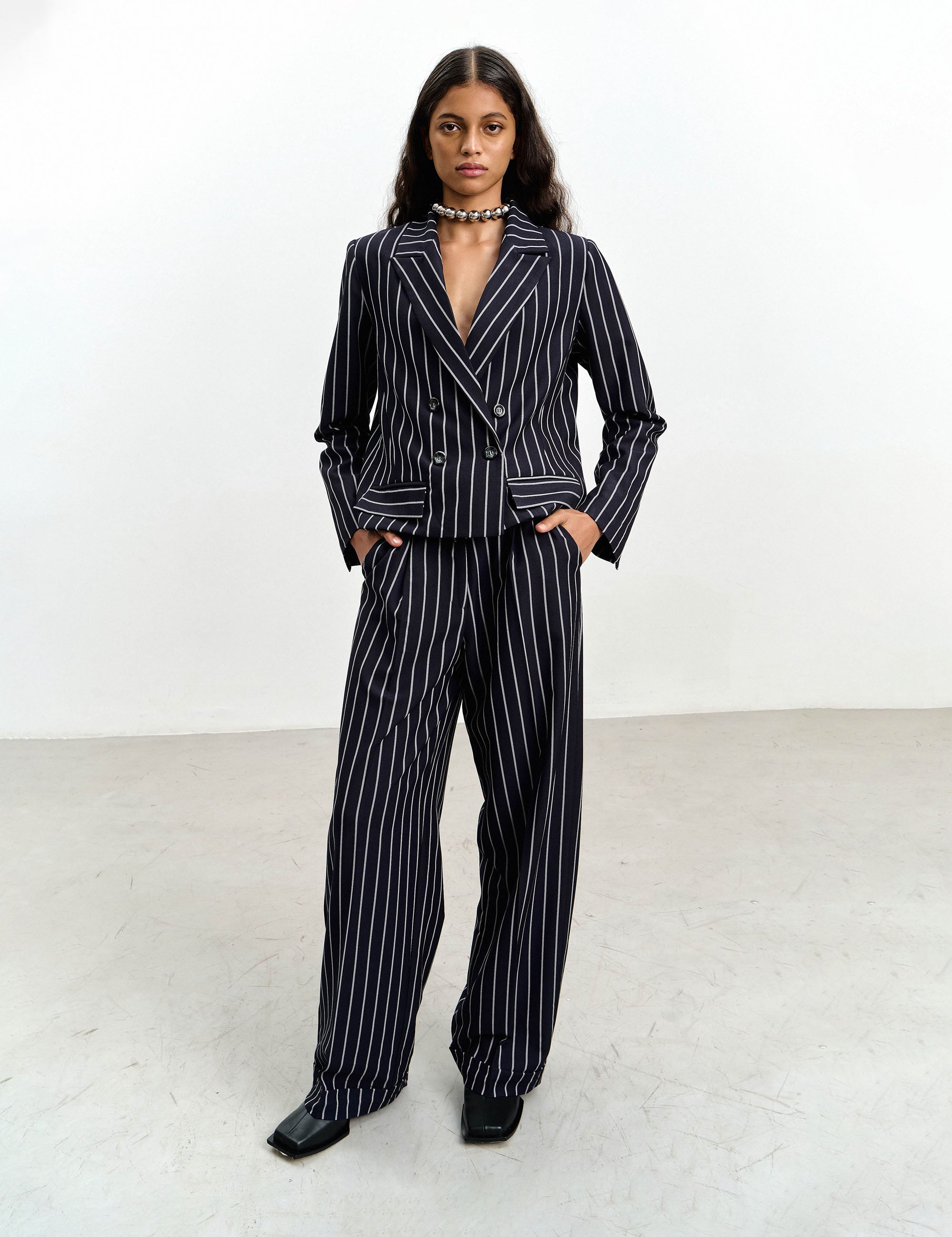 Blazer Alessa Risca Marinho