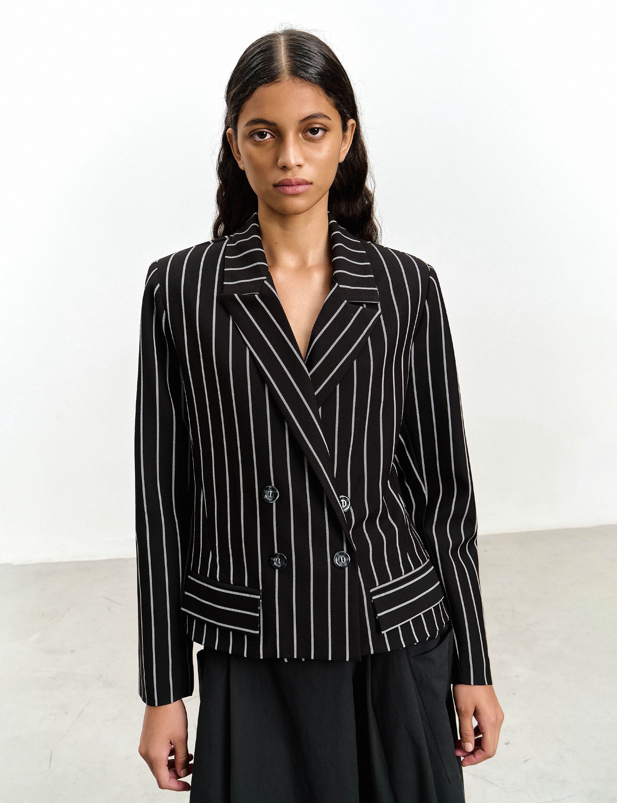 Blazer Alessa Risca Preto