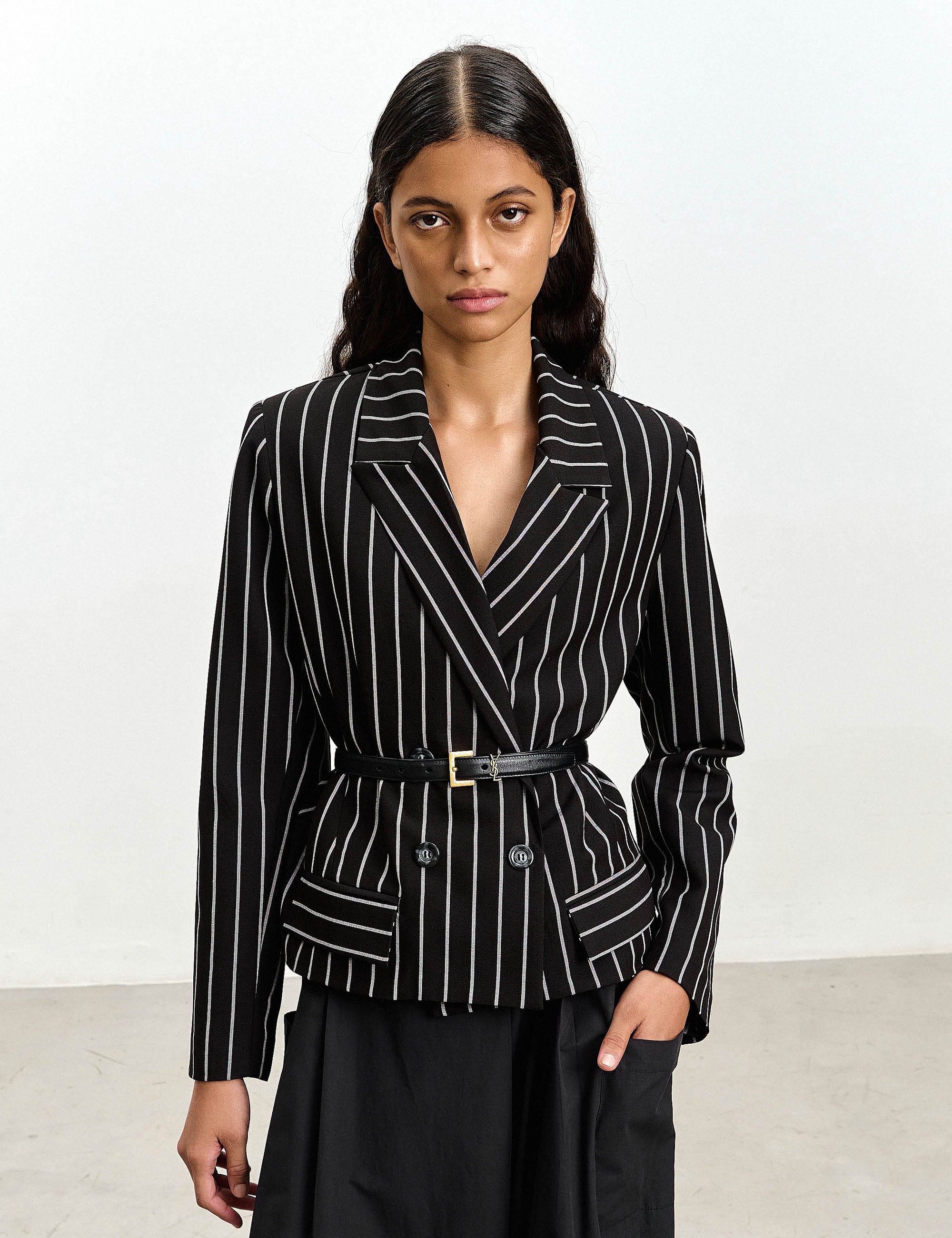 Blazer Alessa Risca Preto