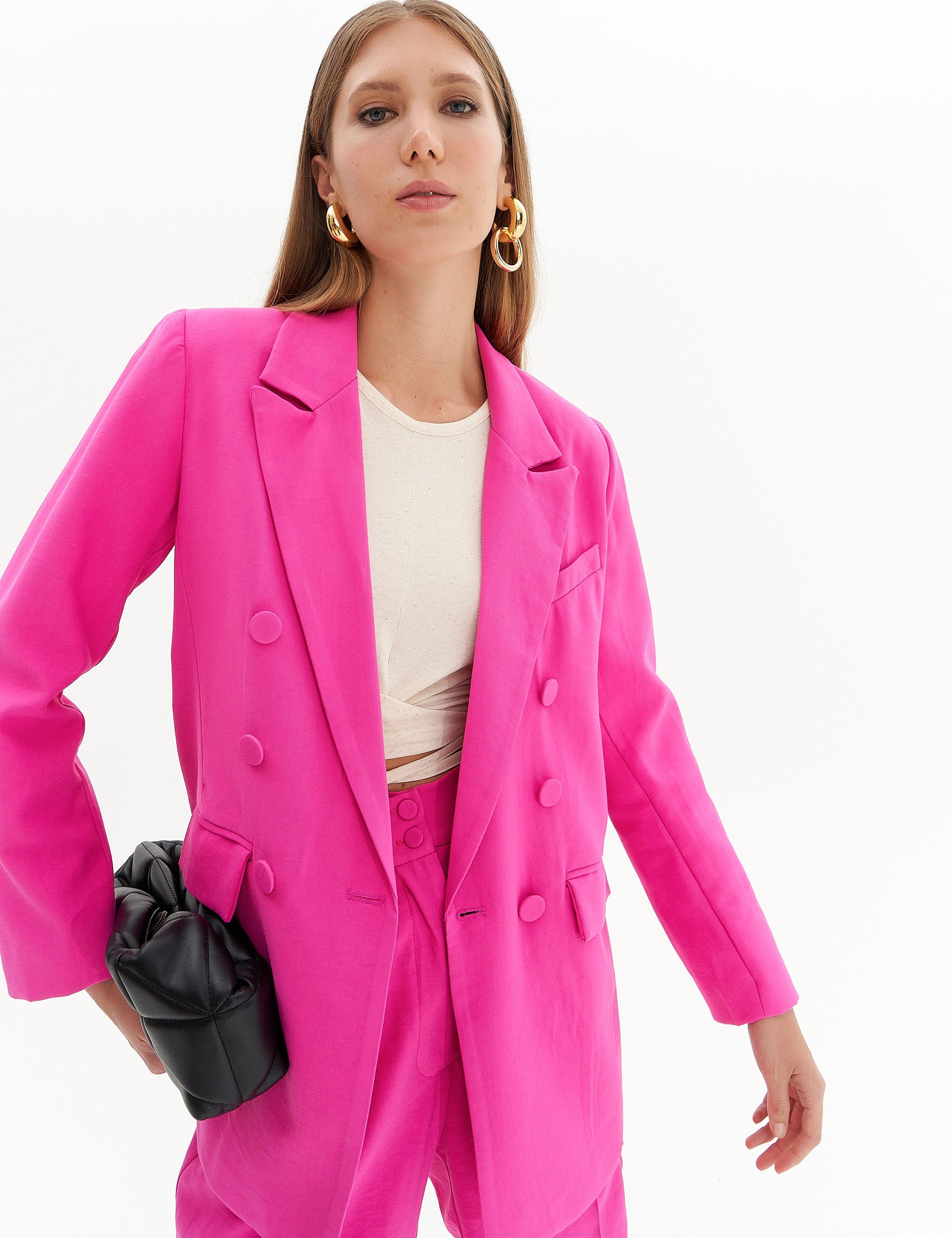 Blazer Alessandra Viscose Pink