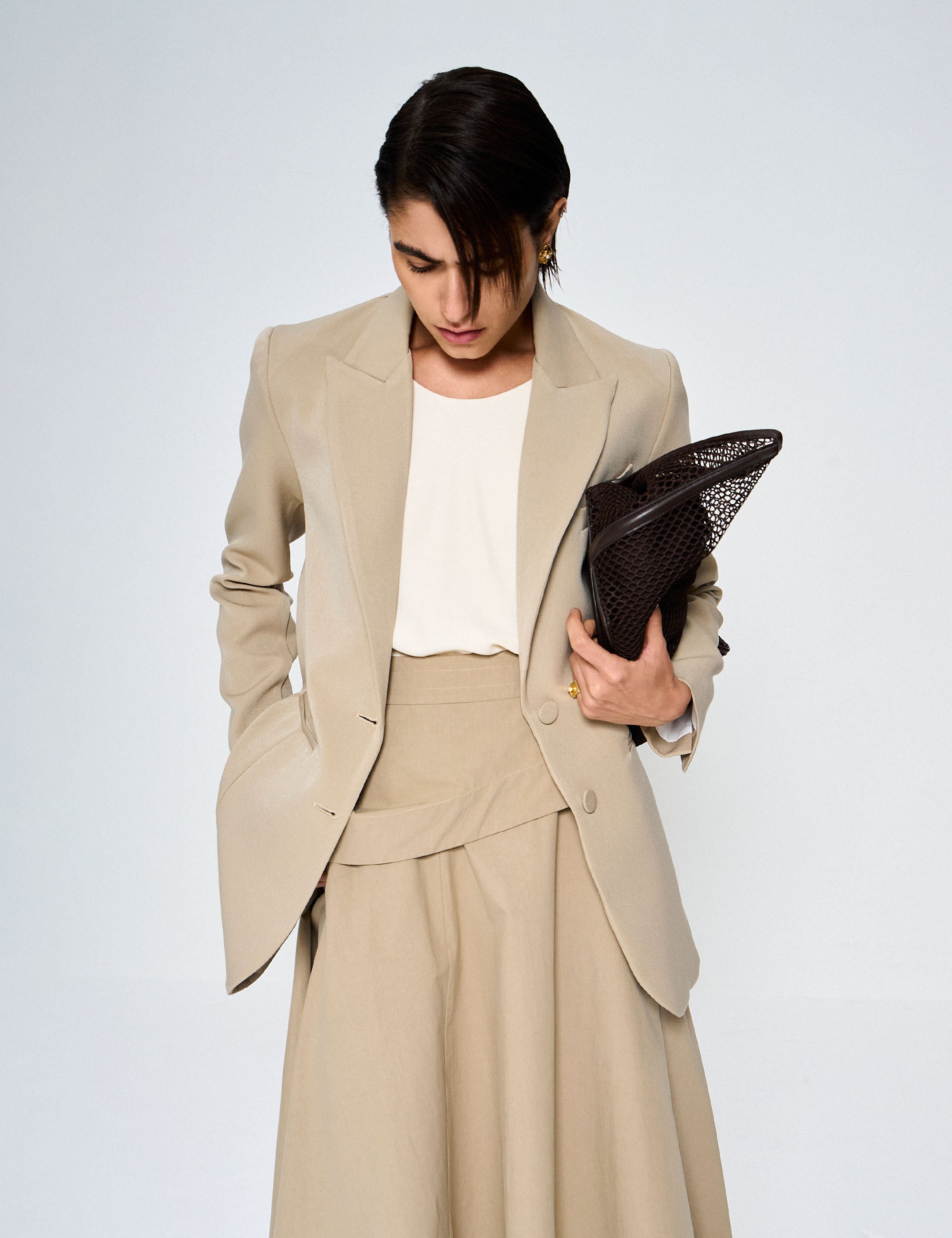 Blazer Ayla Alfaiataria Kaki