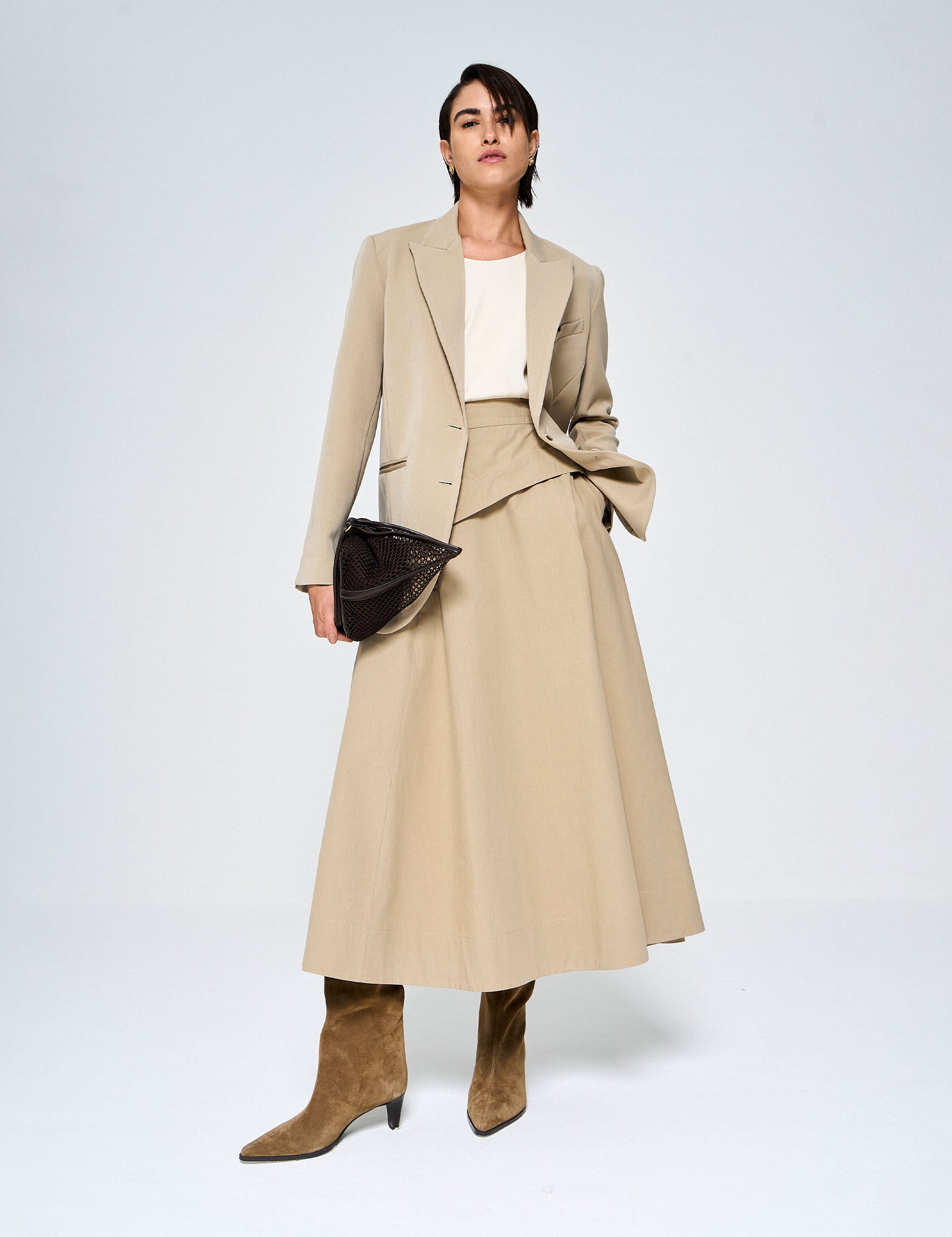 Blazer Ayla Alfaiataria Kaki