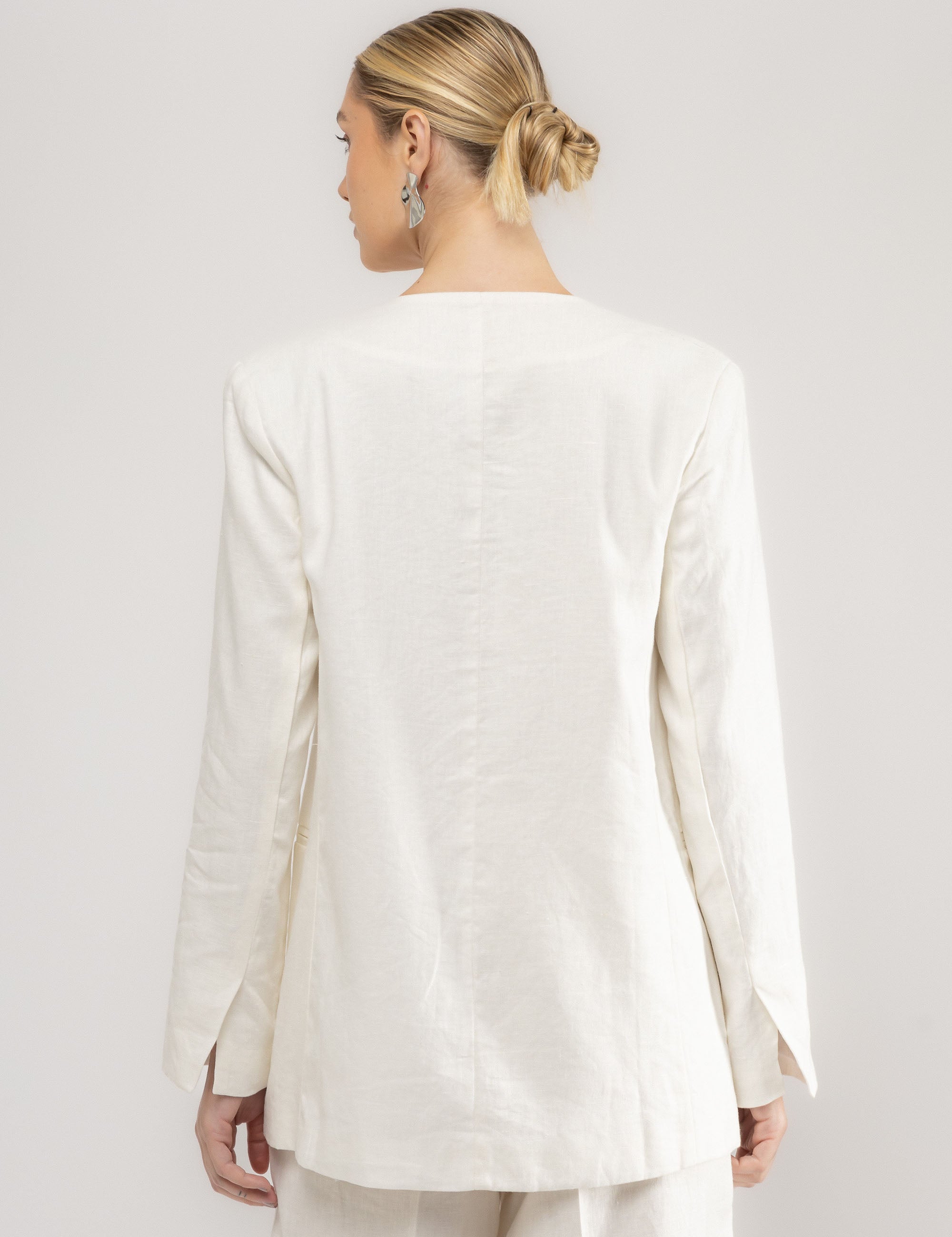 Blazer Branca Linho Off White