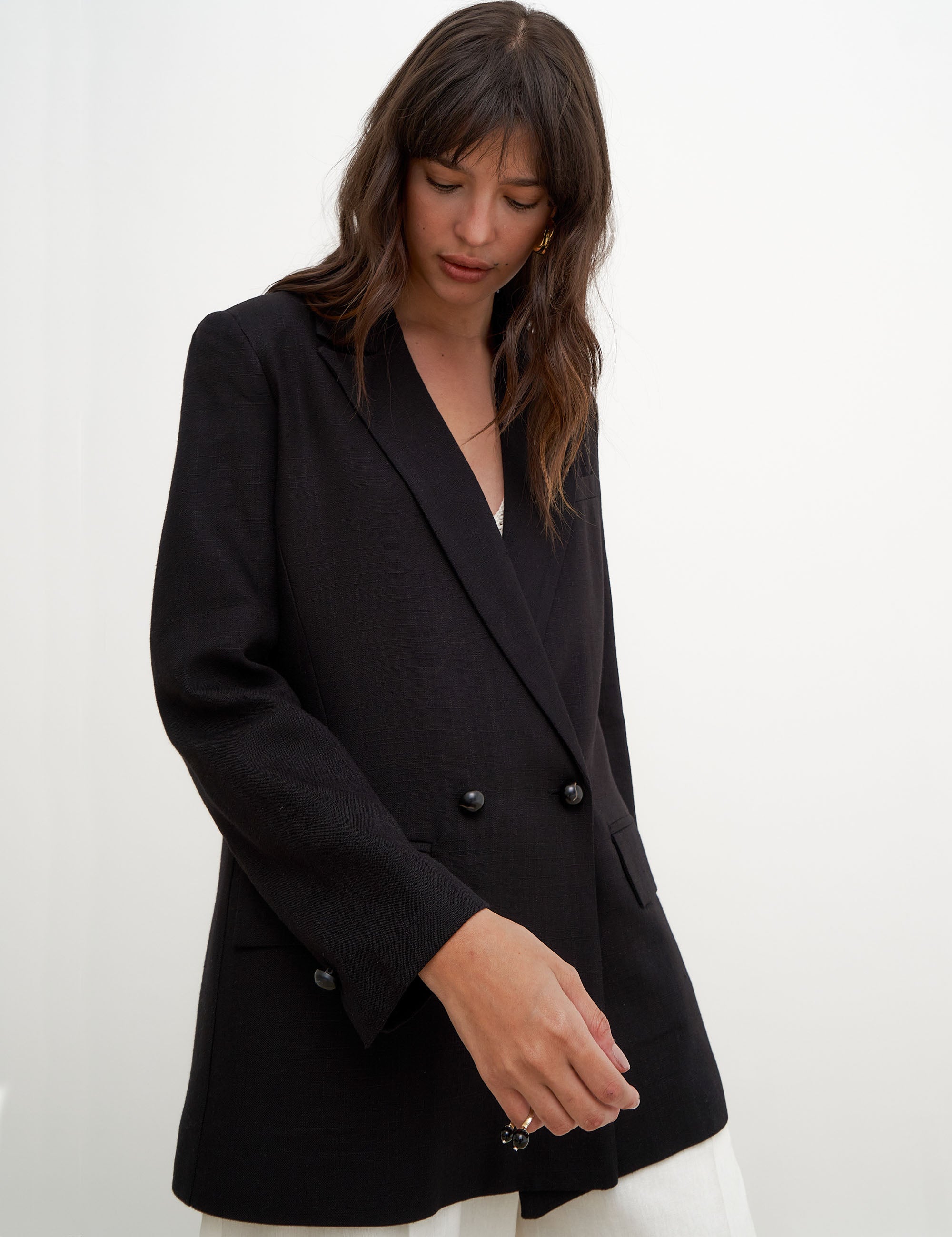 Blazer Camille Viscose Preto