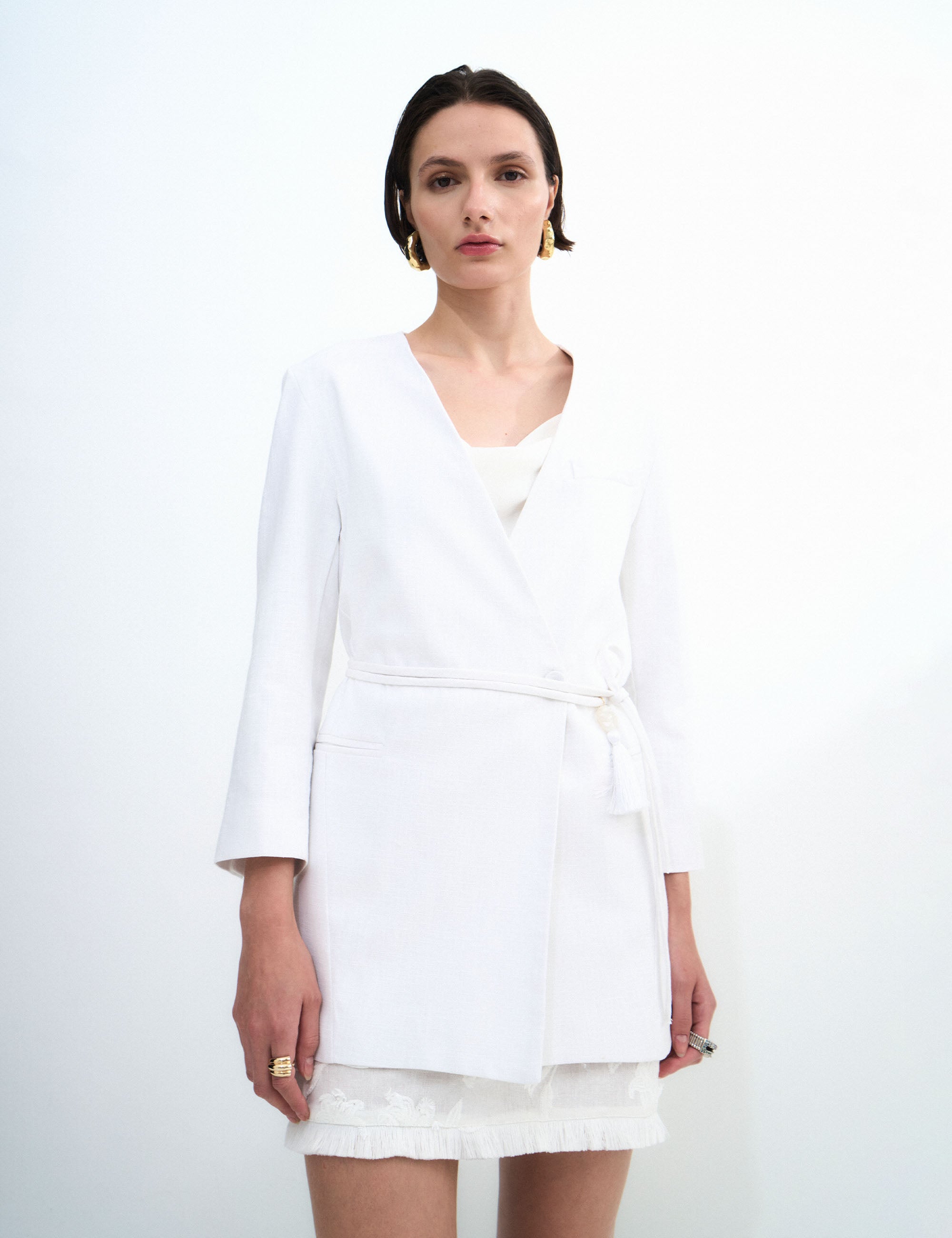 Blazer Diana Alfaiataria Off White