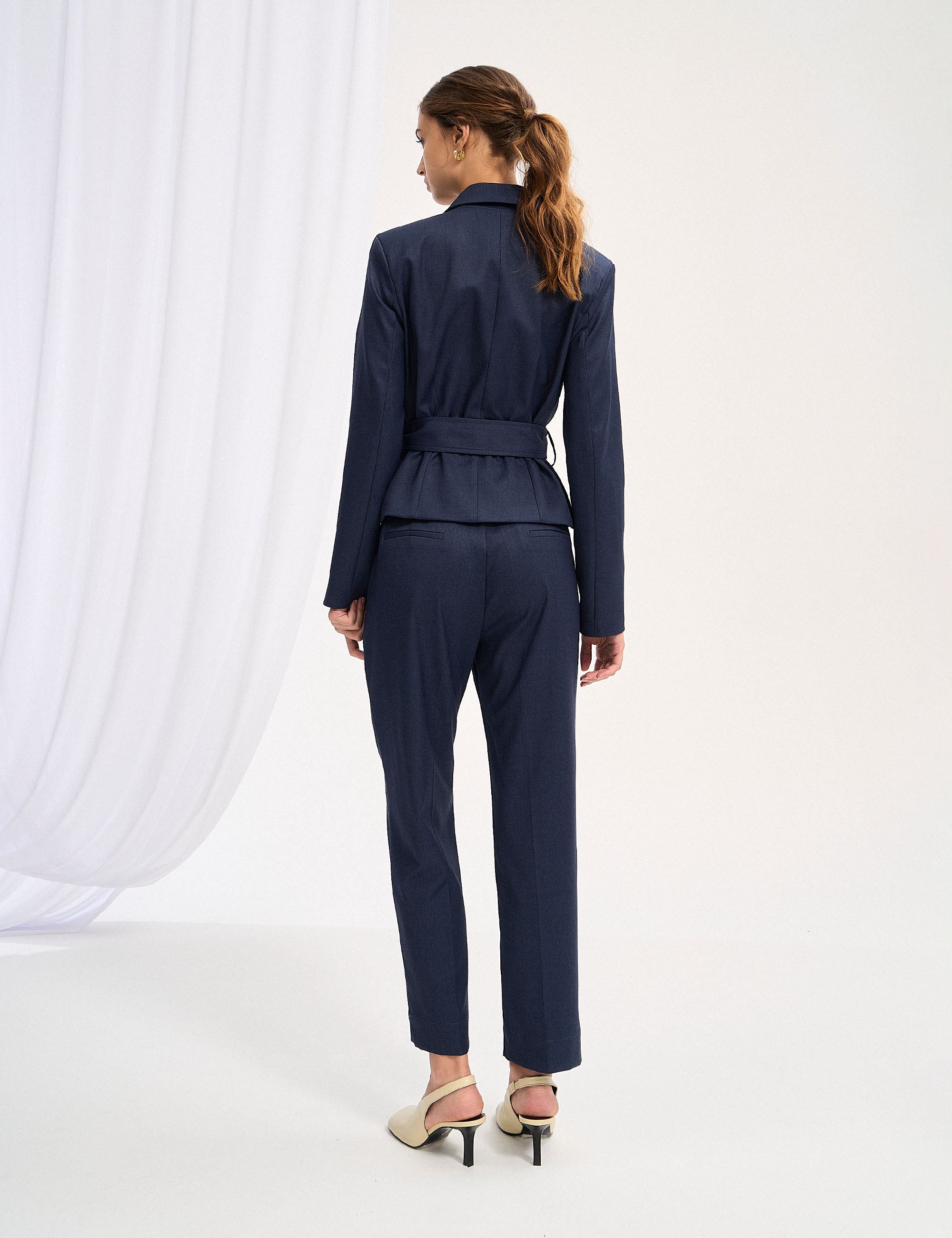 Blazer Ellise Alfaiataria Azul Noite