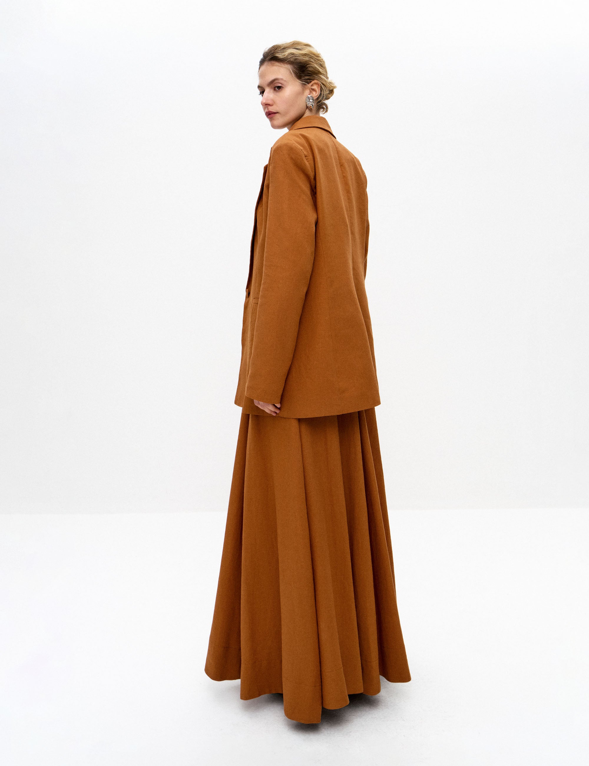Blazer Florence Viscolinho Amêndoa