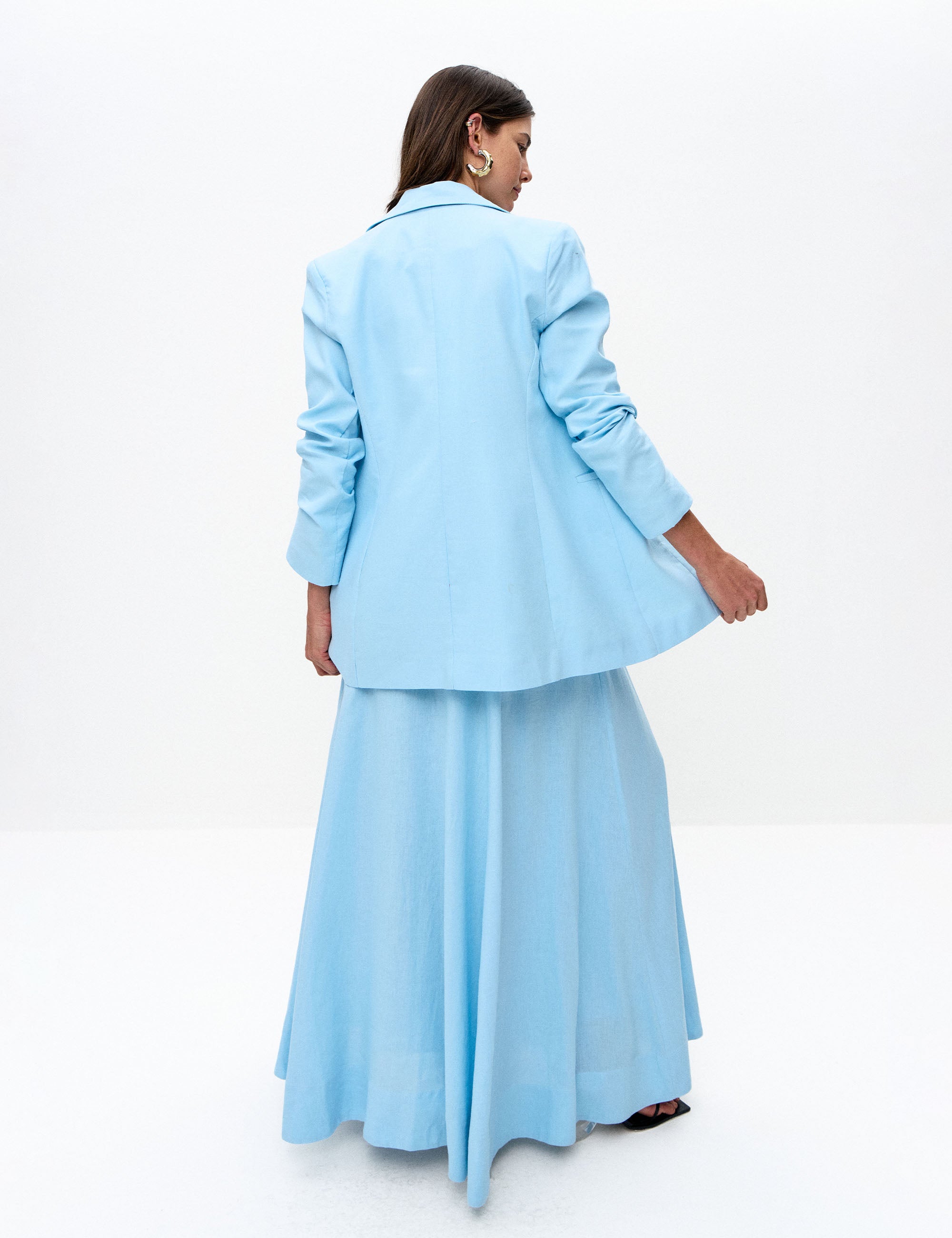 Blazer Florence Viscolinho Azul