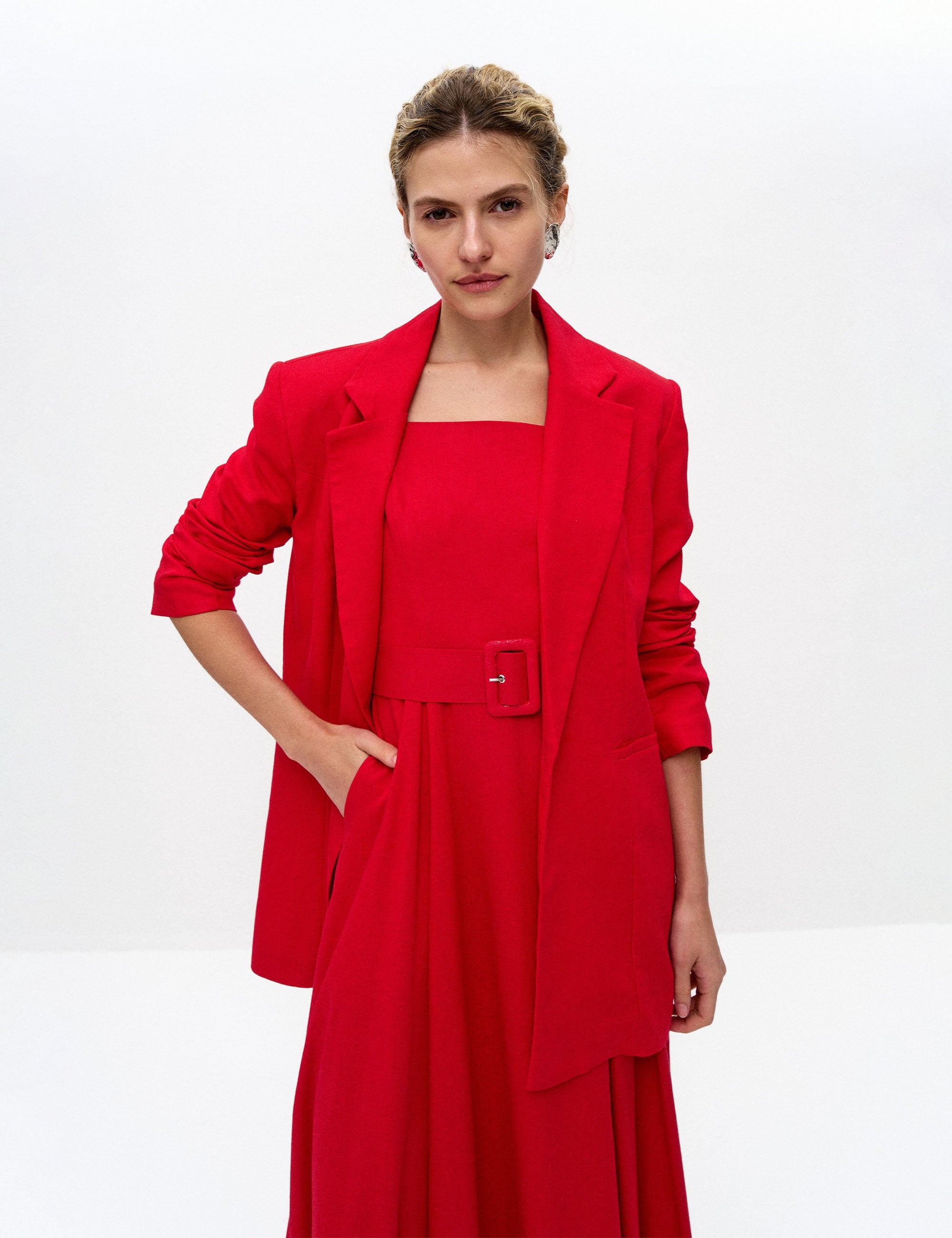 Vestido Florence Viscolinho Vermelho