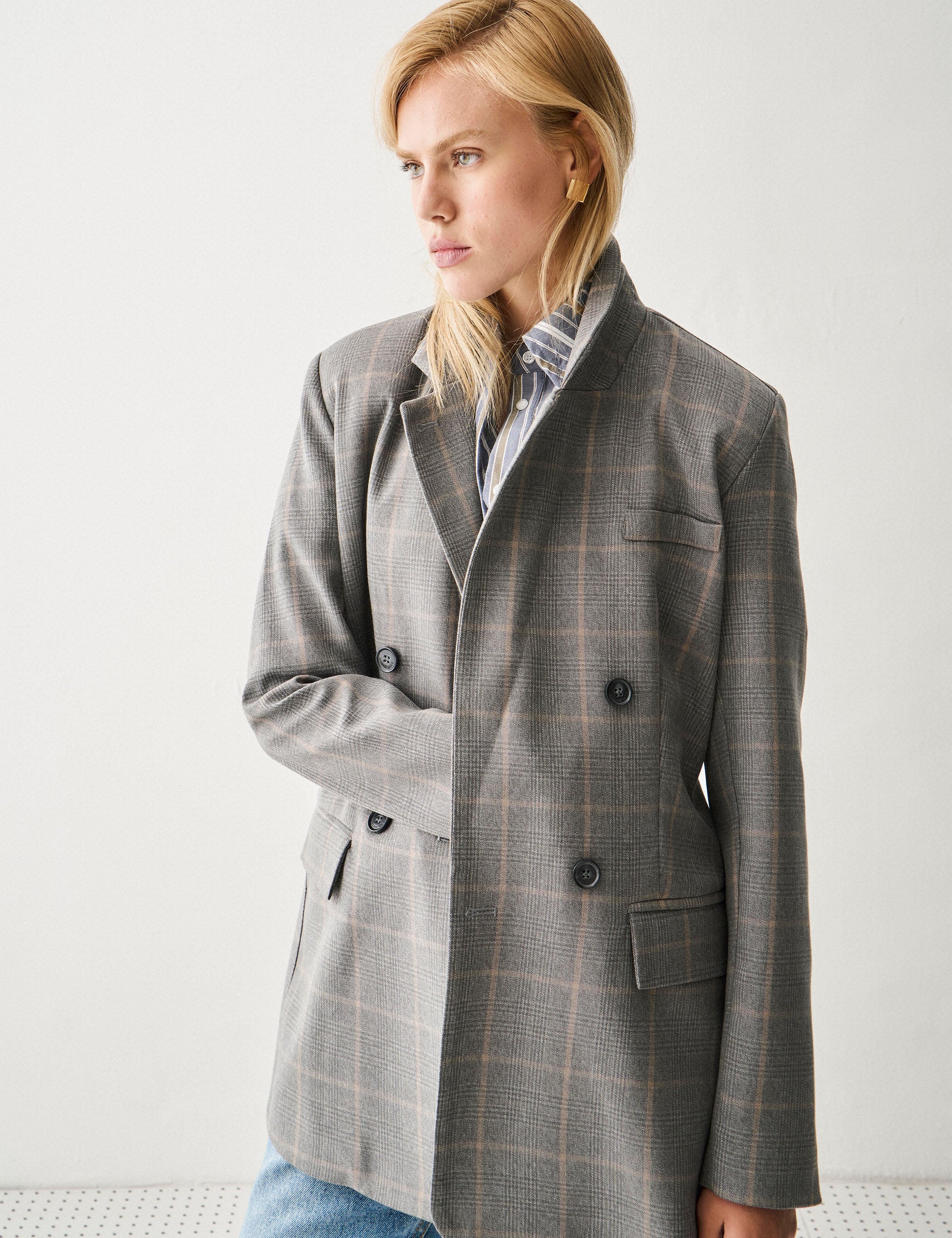 Blazer Gales Alfaiataria Cinza
