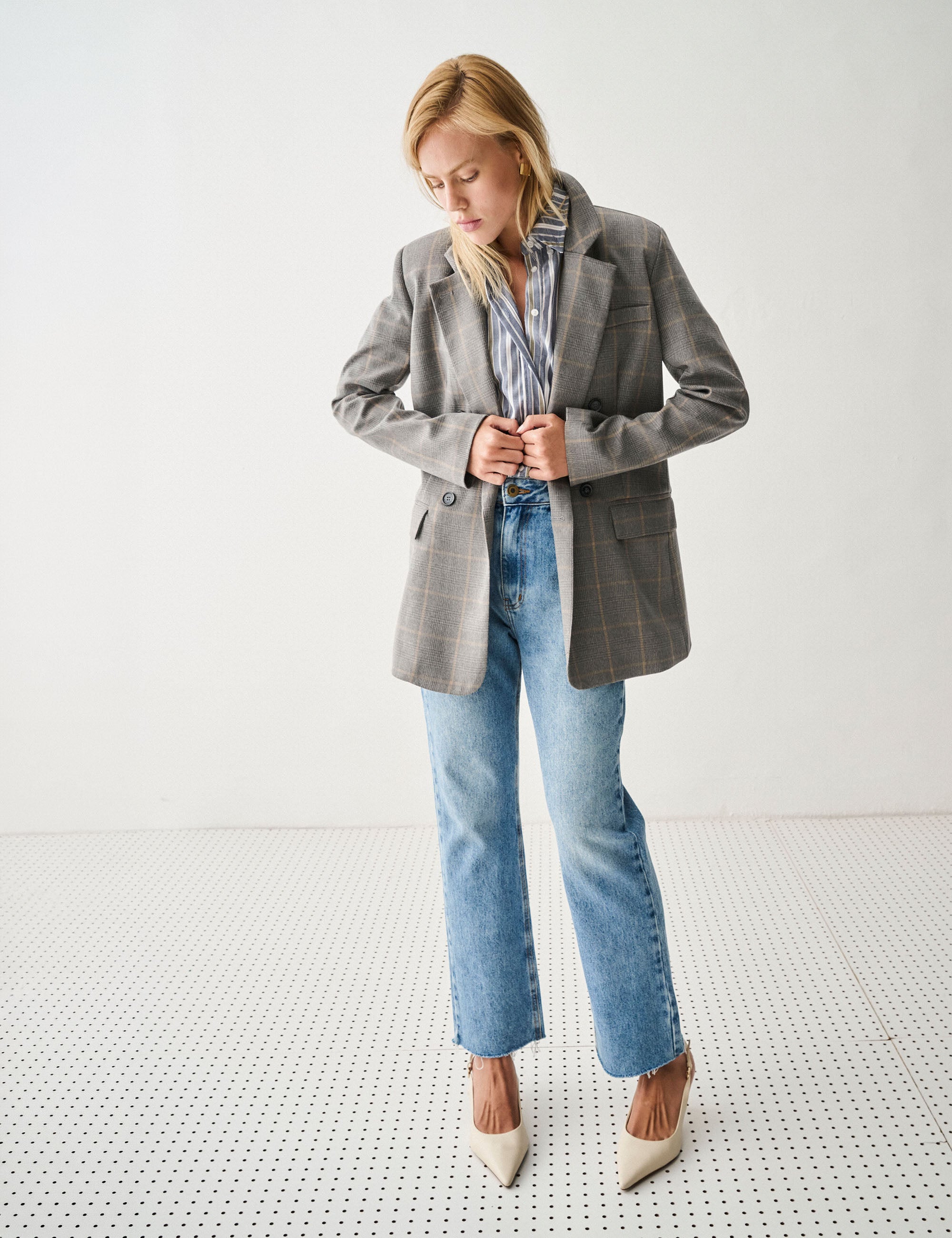 Blazer Gales Alfaiataria Cinza