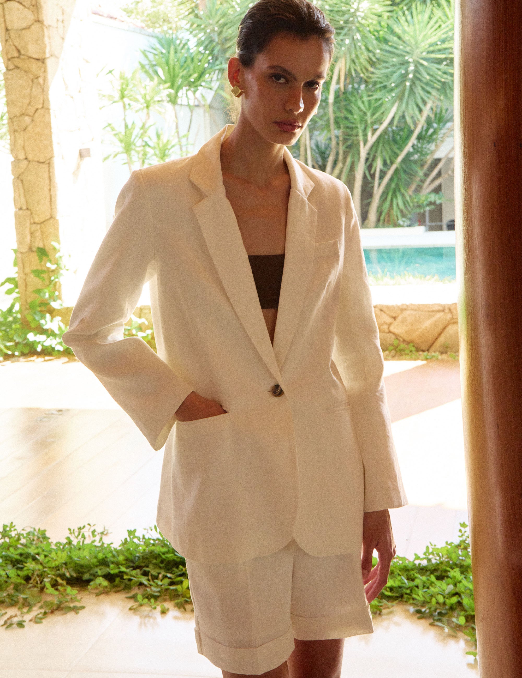 Blazer Ipanema Linho Areia