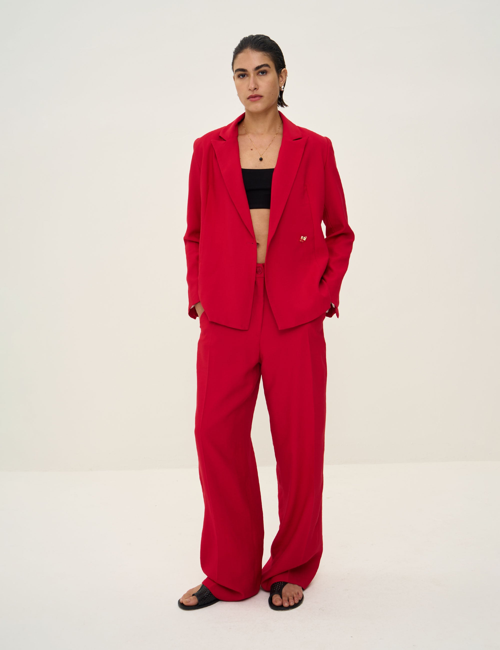 Calça Lavínia Alfaiataria Vermelho