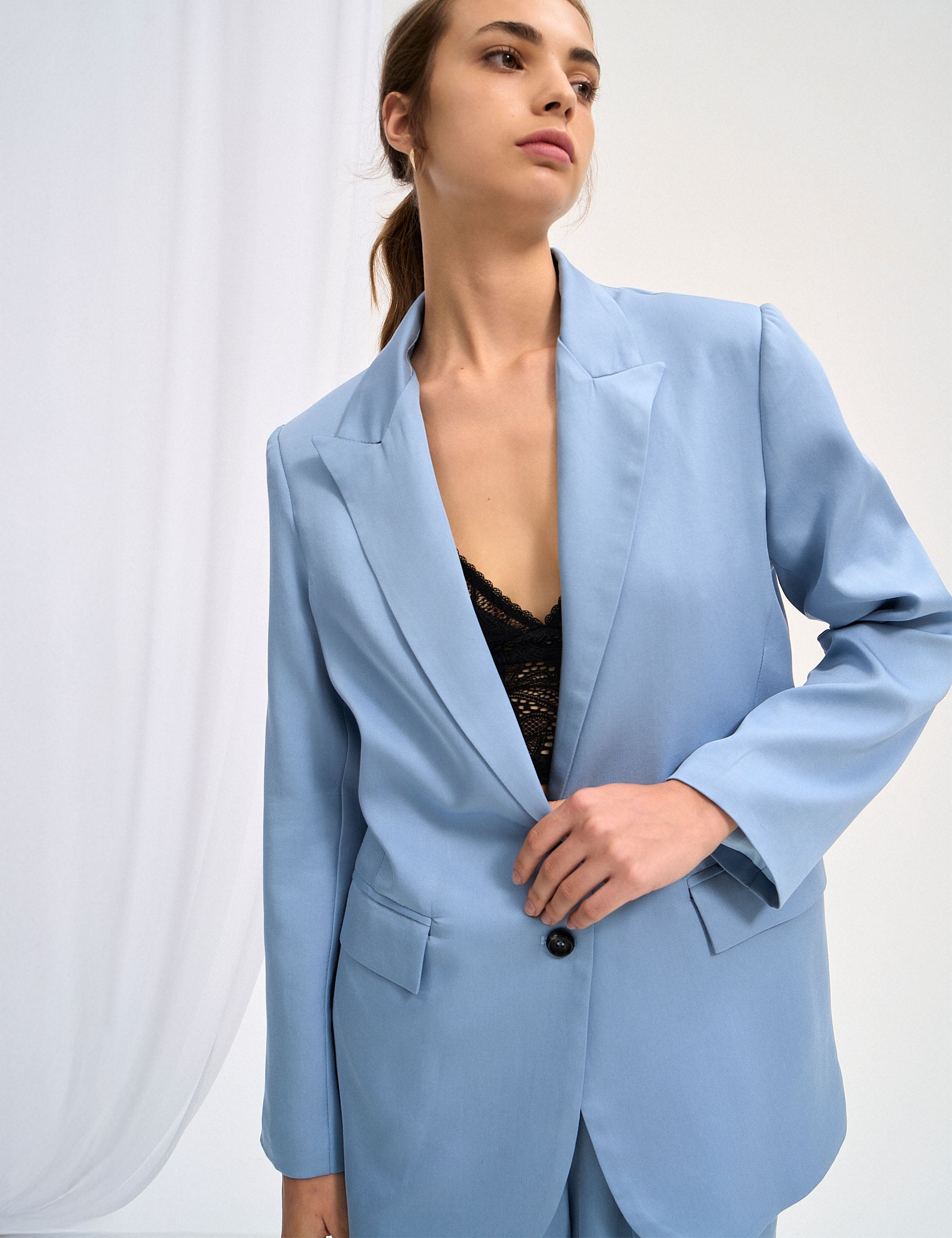 Blazer Los Angeles Liocel Azul Celeste