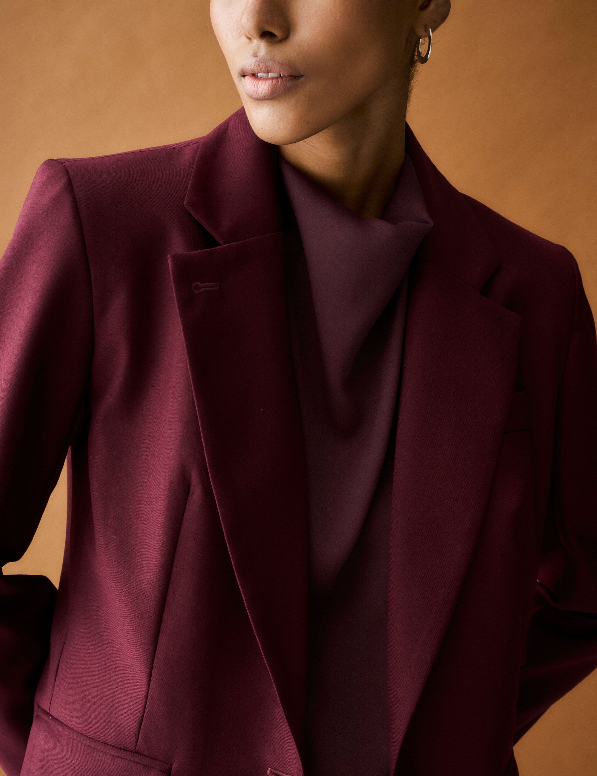 Blazer Luiza Alfaiataria Bordeaux
