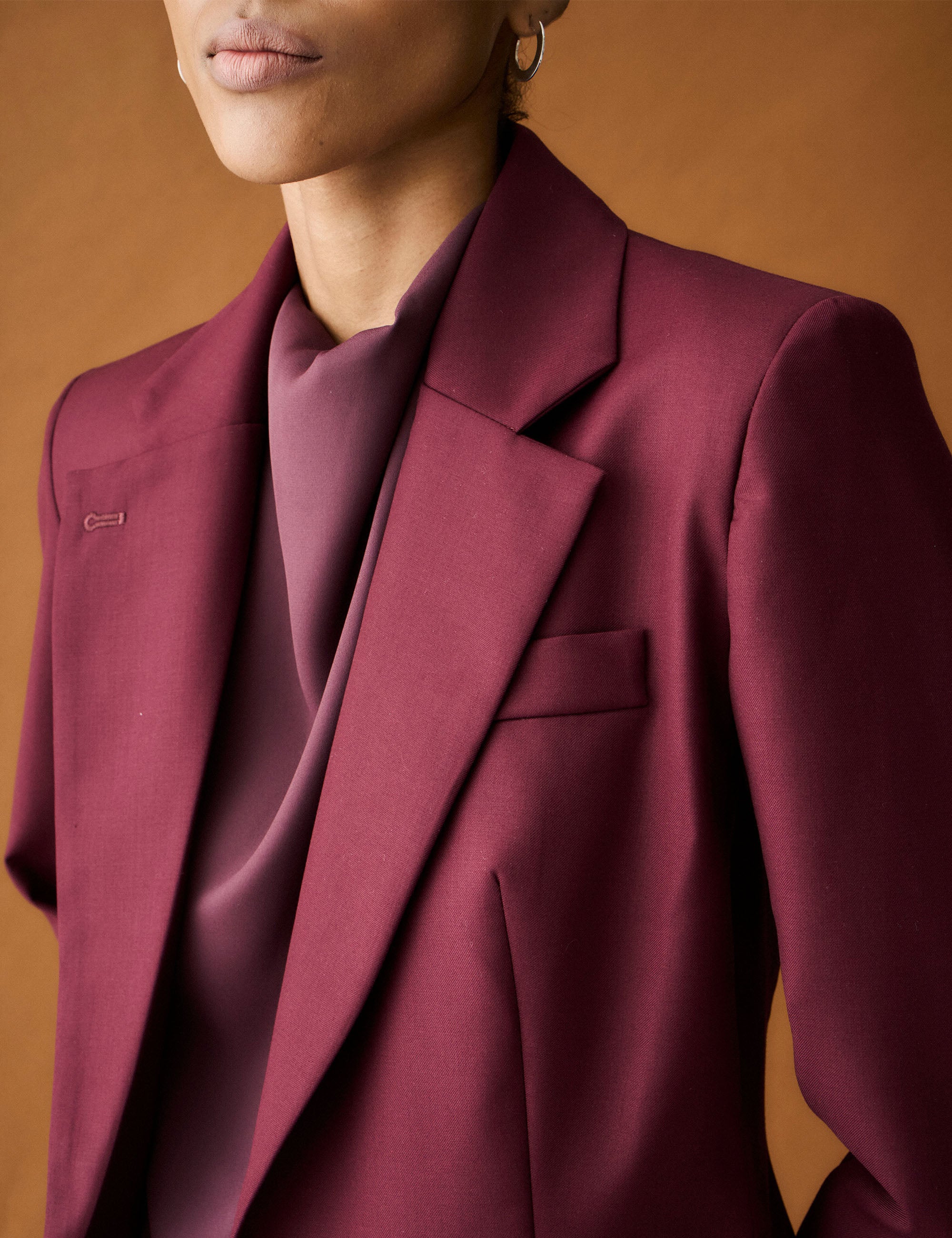 Blazer Luiza Alfaiataria Bordeaux