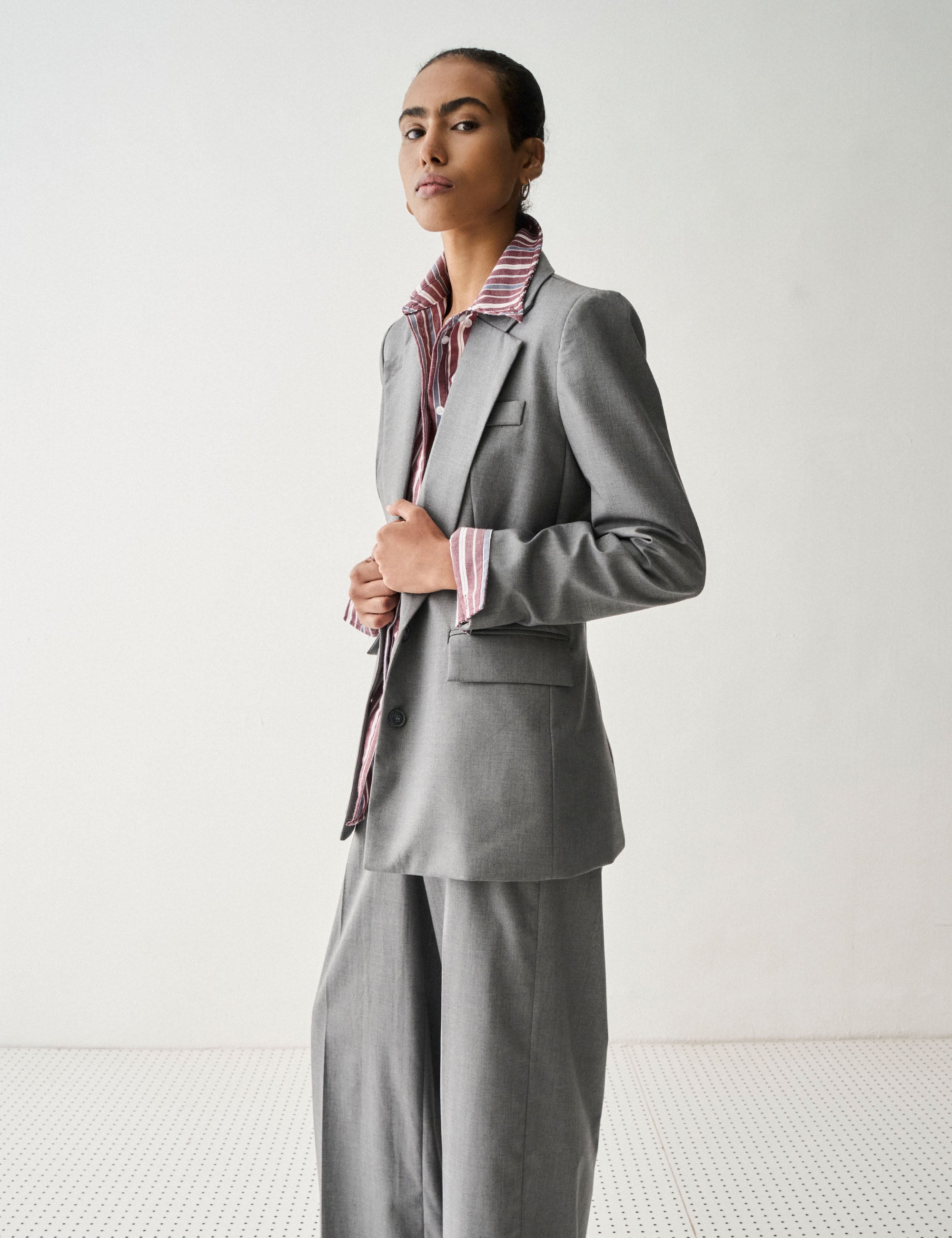 Blazer Luiza Alfaiataria Chumbo