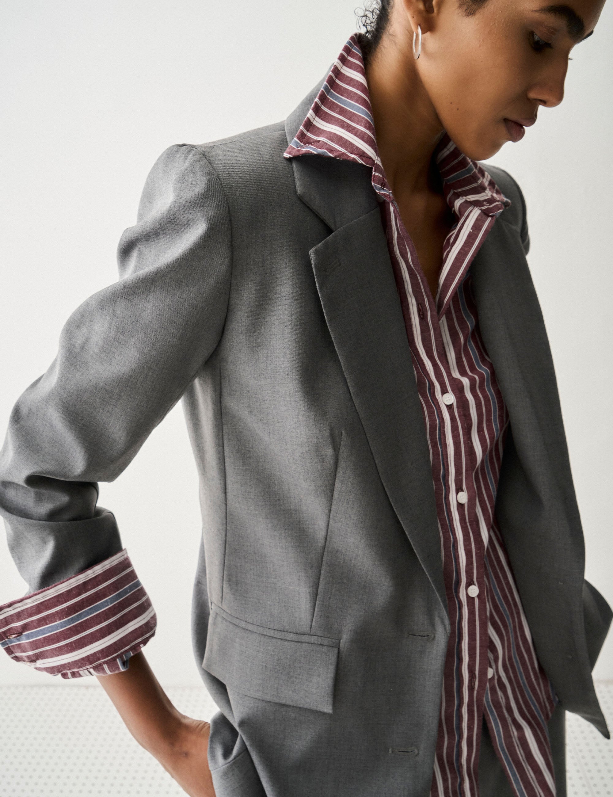 Blazer Luiza Alfaiataria Chumbo