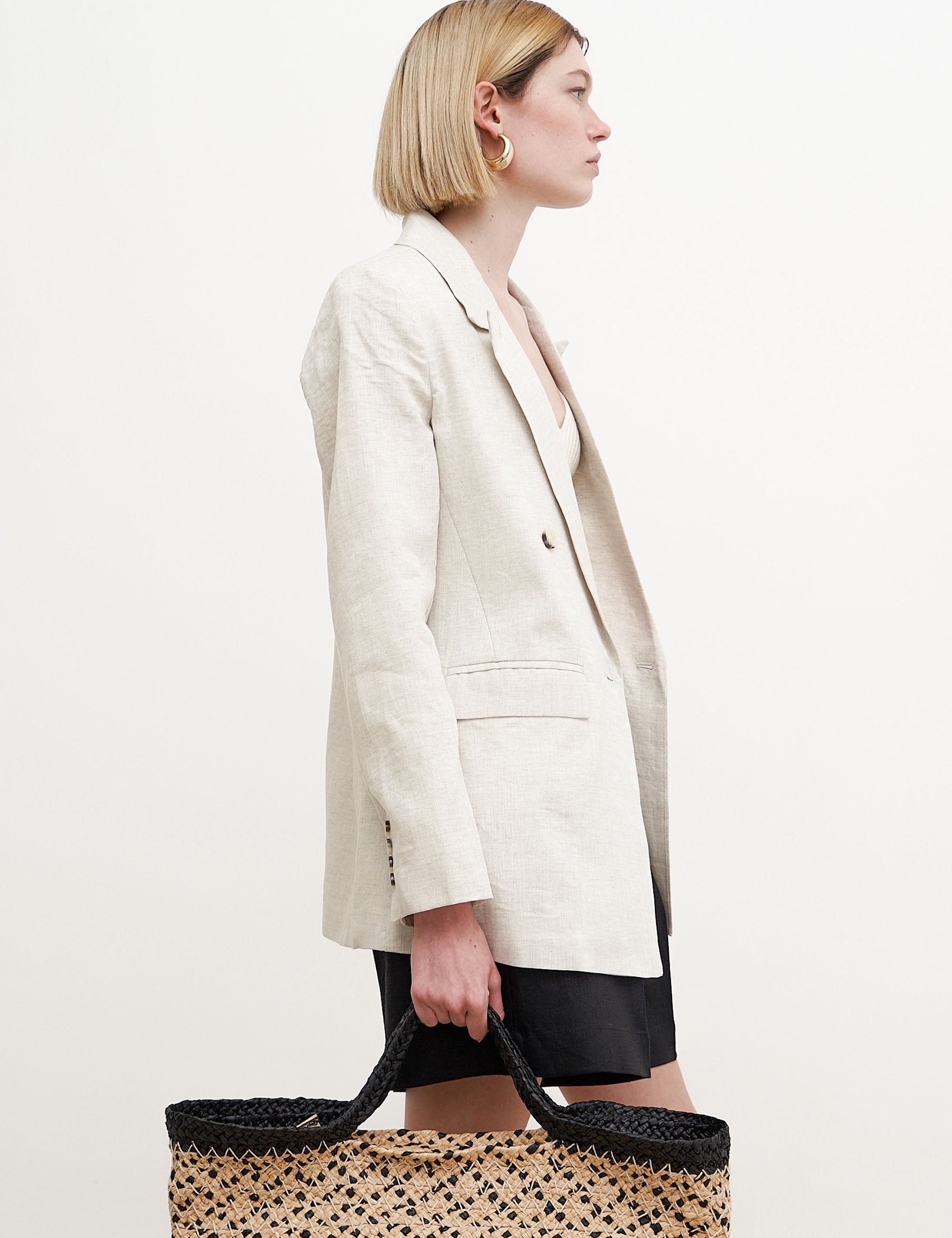 Blazer Luna Linho Areia