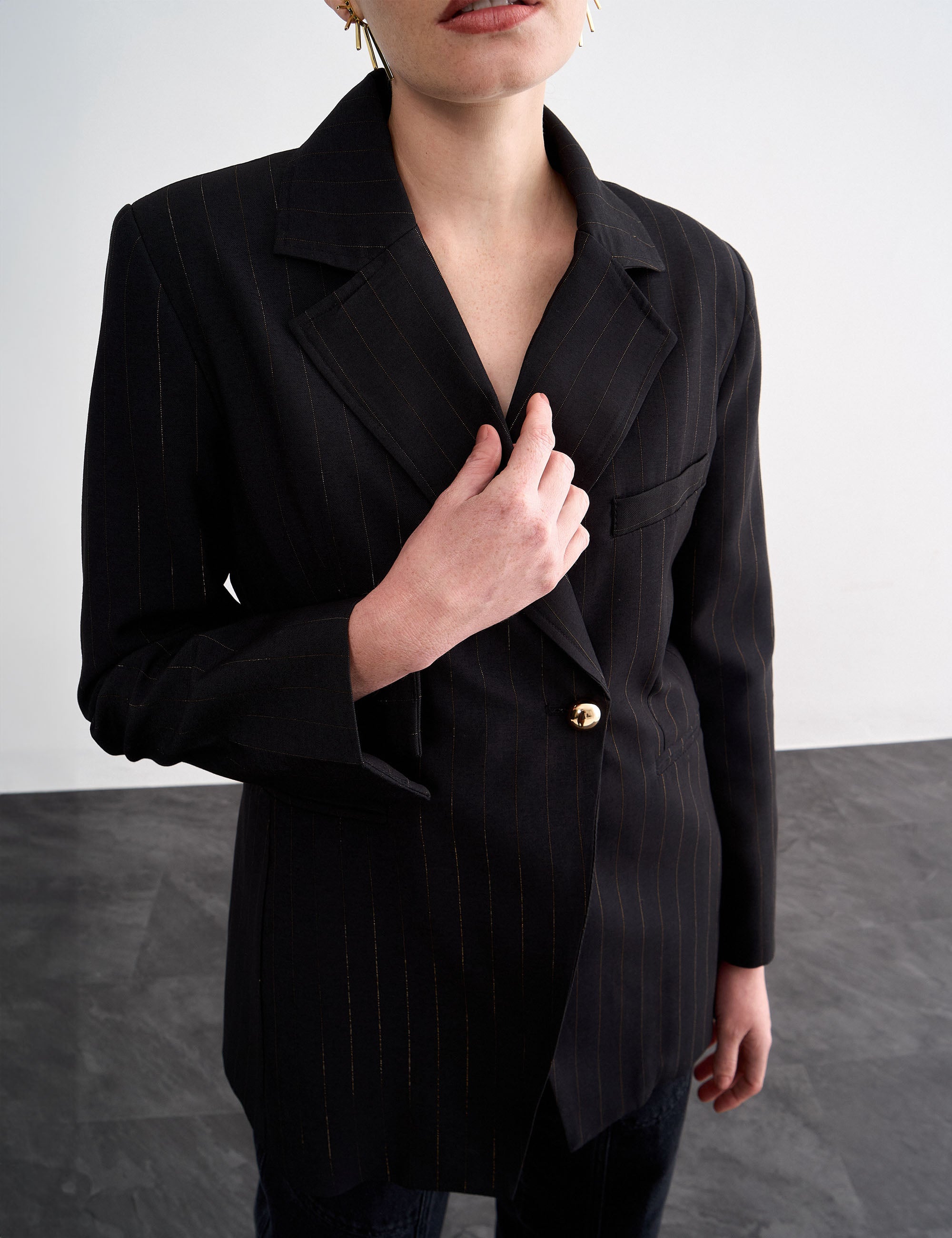 Blazer Mandy Viscose Preto