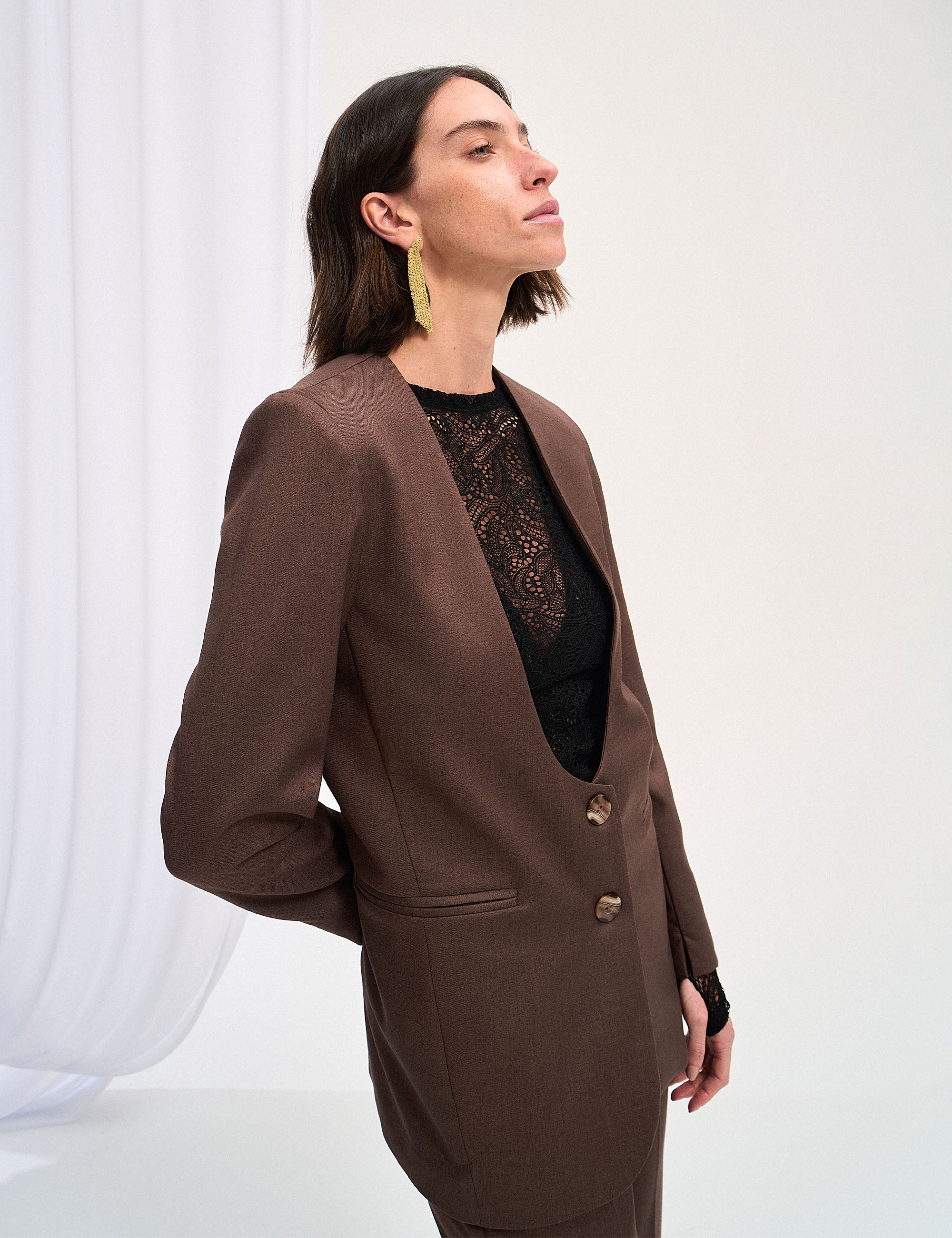 Blazer Melaine U Marrom