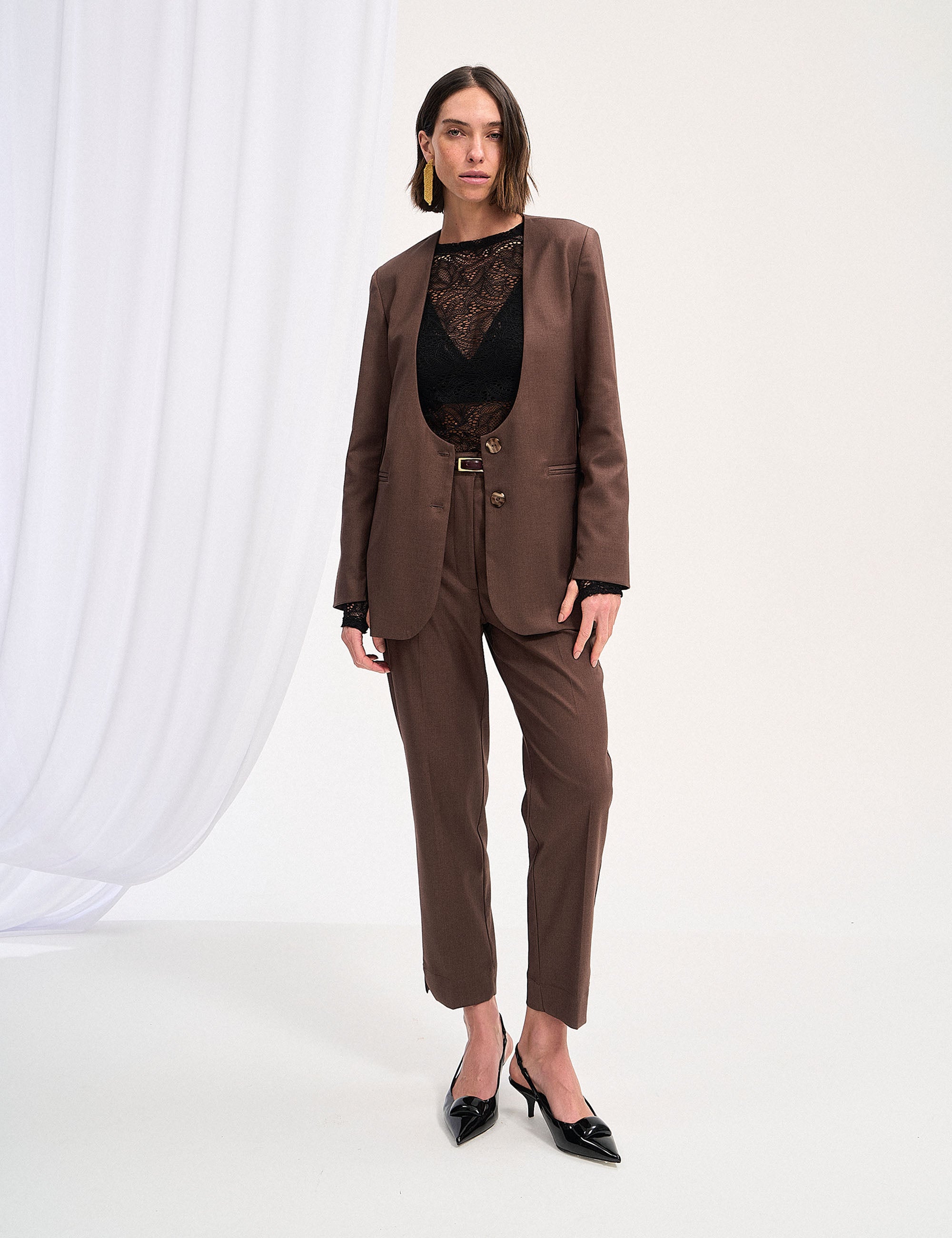 Blazer Melaine U Marrom