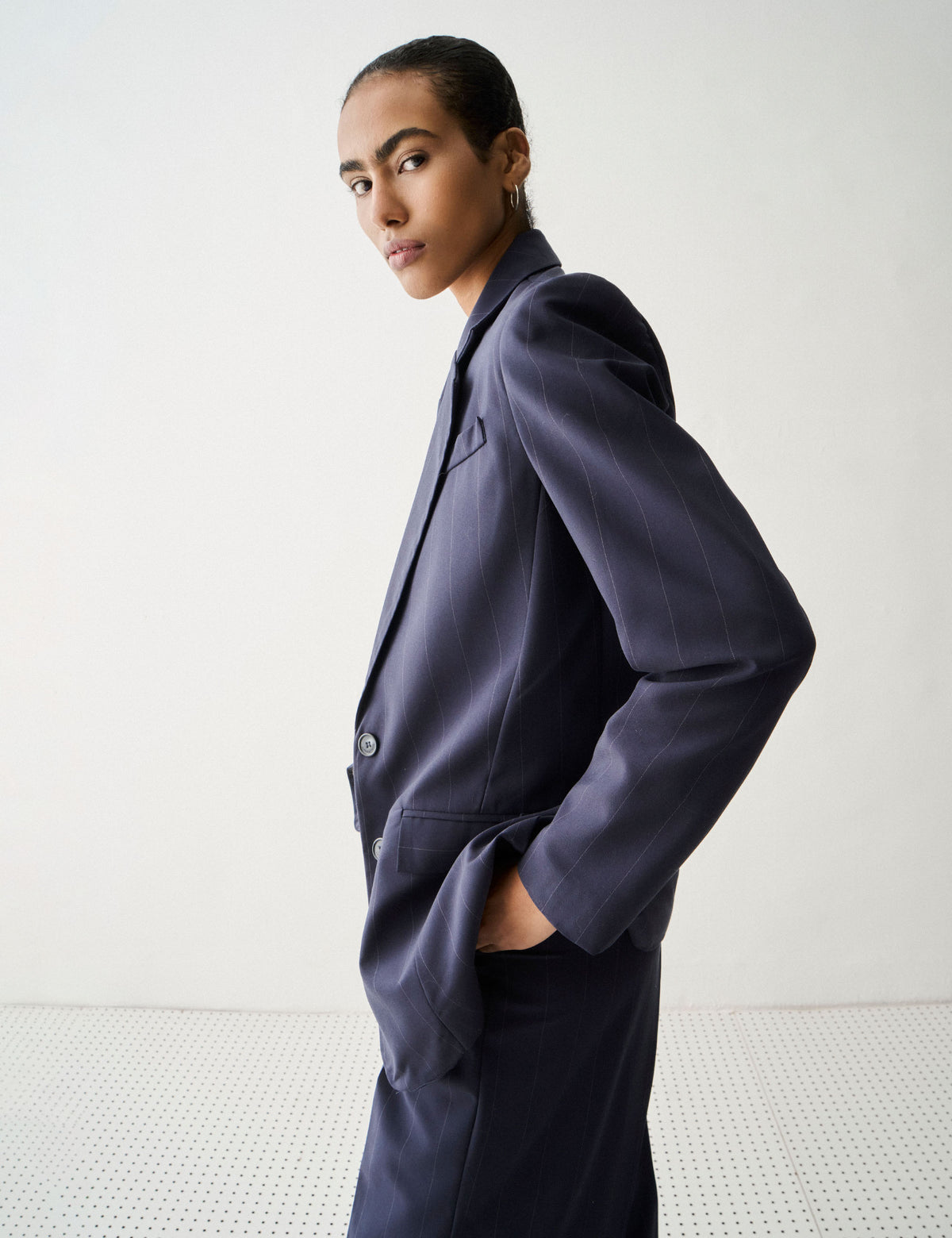 Blazer Nysa Alfaiataria Marinho