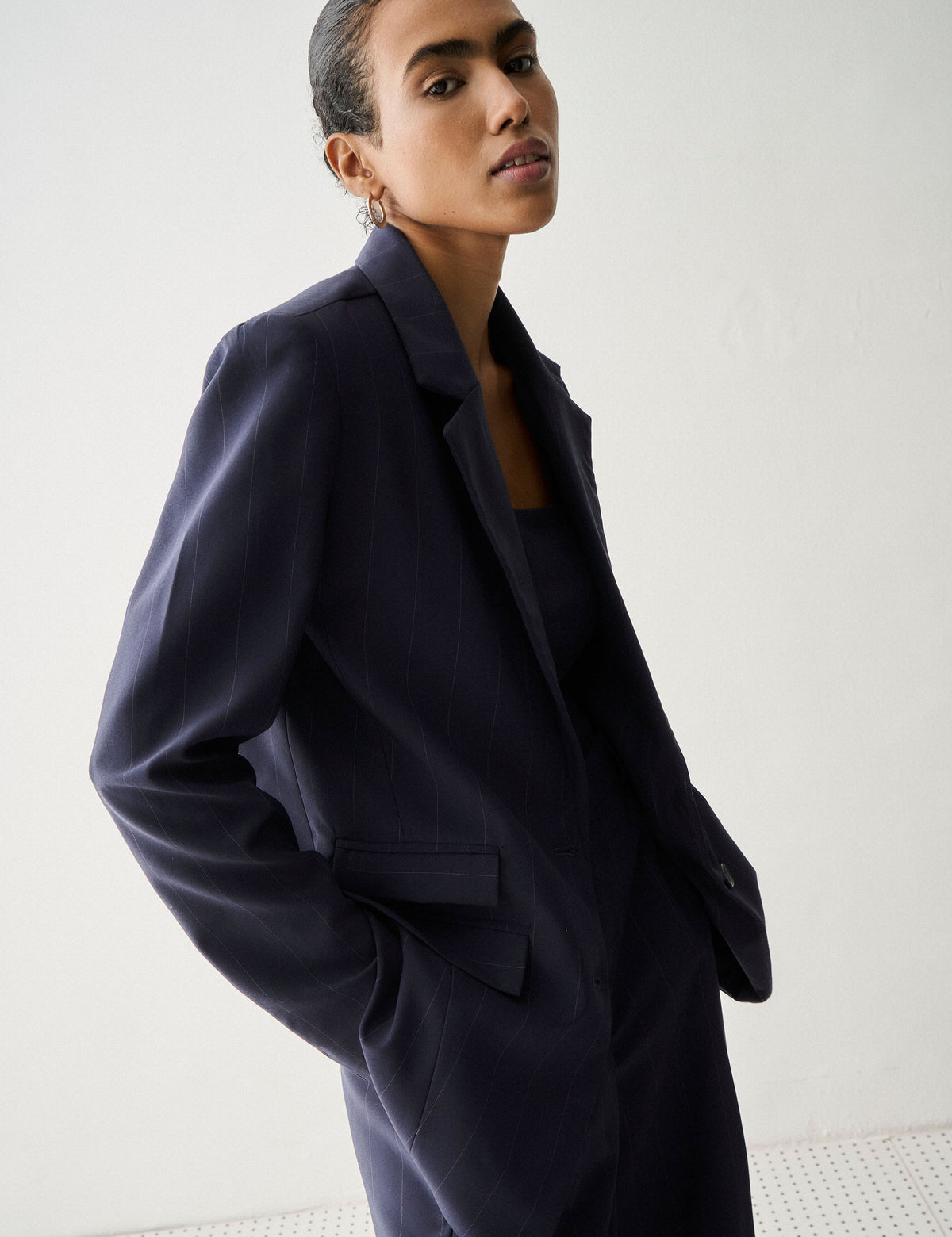 Blazer Nysa Alfaiataria Marinho