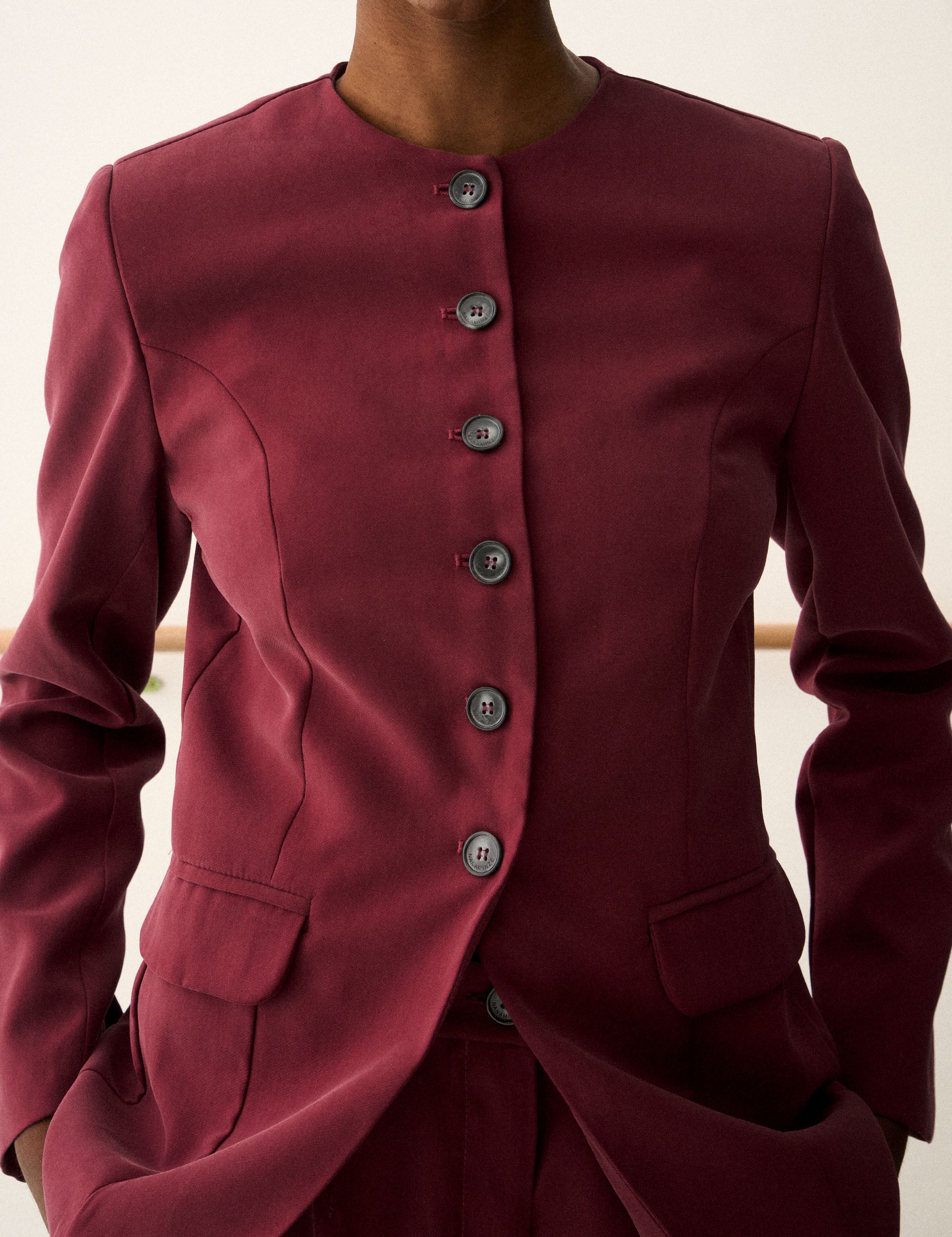 Blazer Olivia Alfaiataria Bordeaux