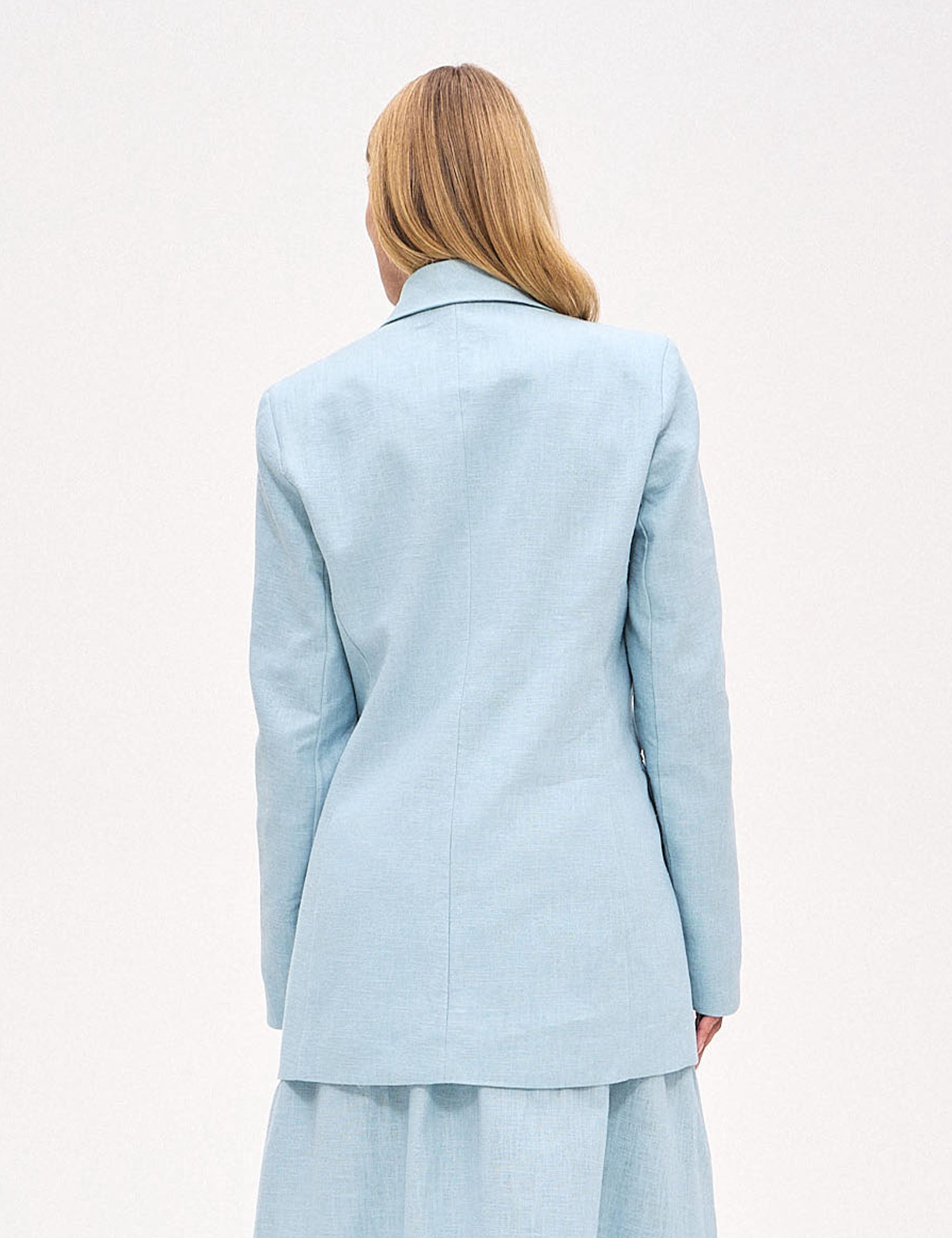 Blazer Patrícia Algodão Azul Celeste