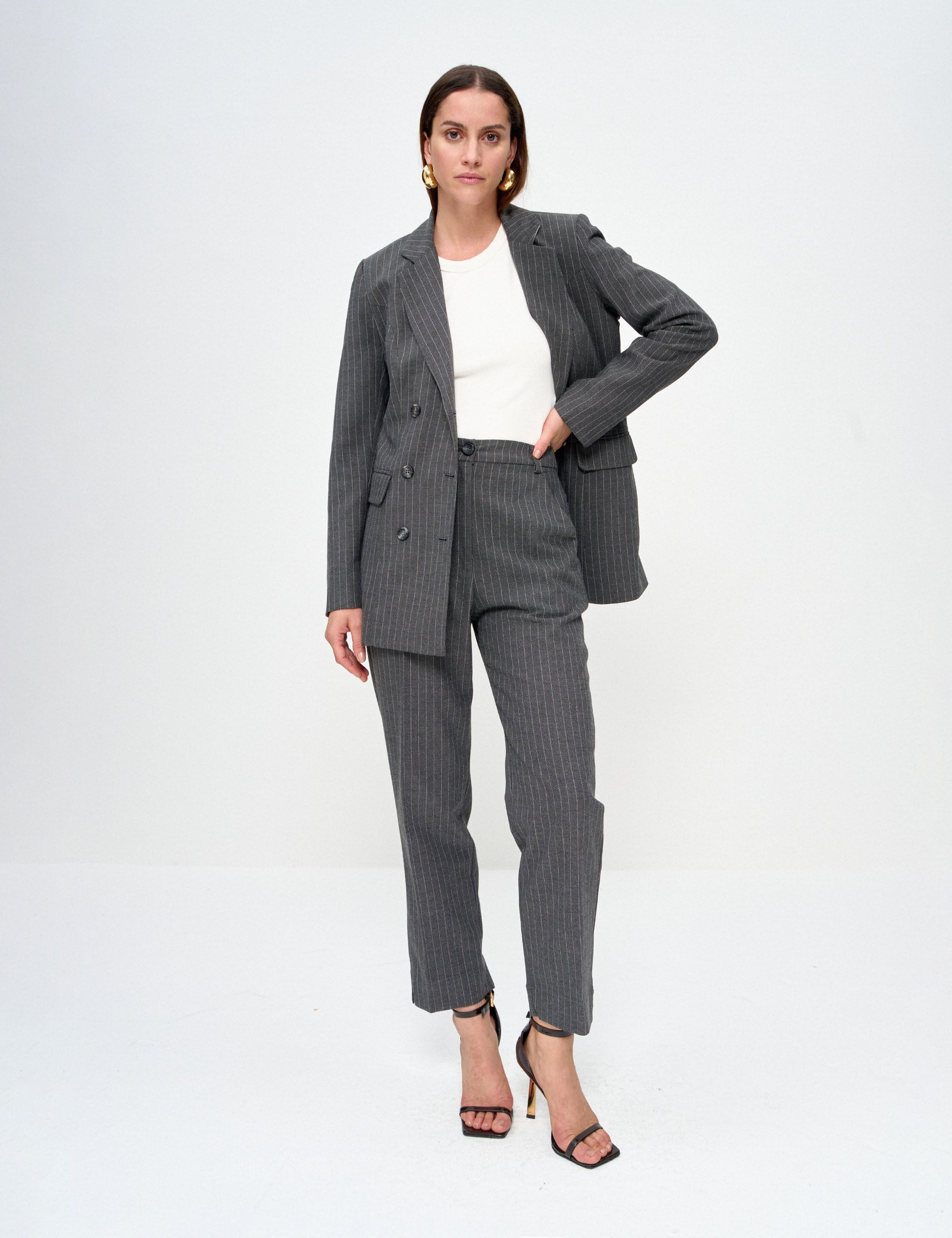 Blazer Rose Alfaiataria Preto