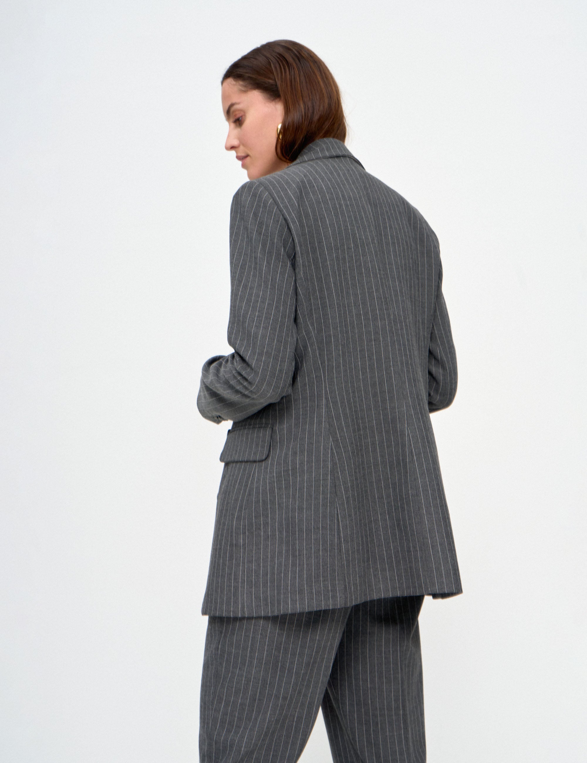 Blazer Rose Alfaiataria Preto