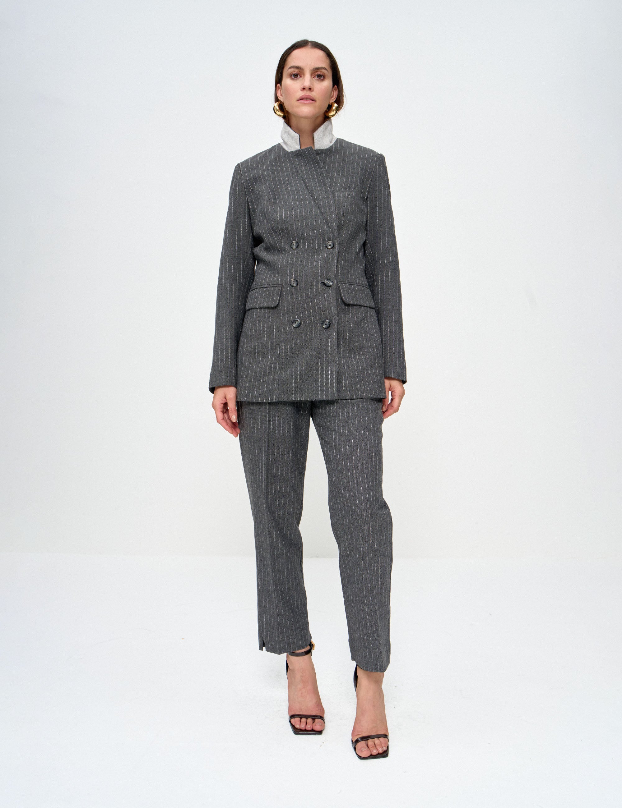 Blazer Rose Alfaiataria Preto