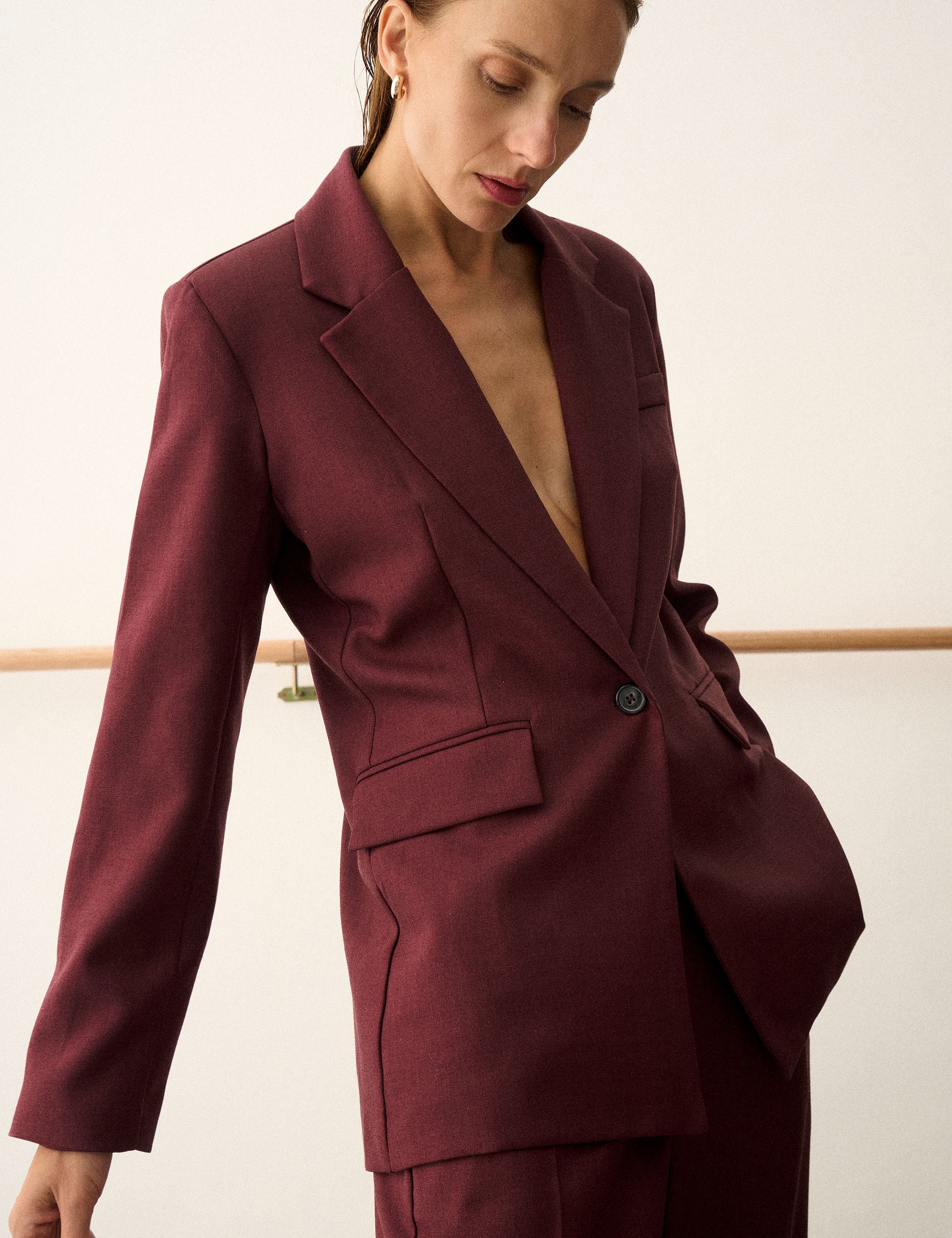 Blazer Stella Alfaiataria Bordeaux
