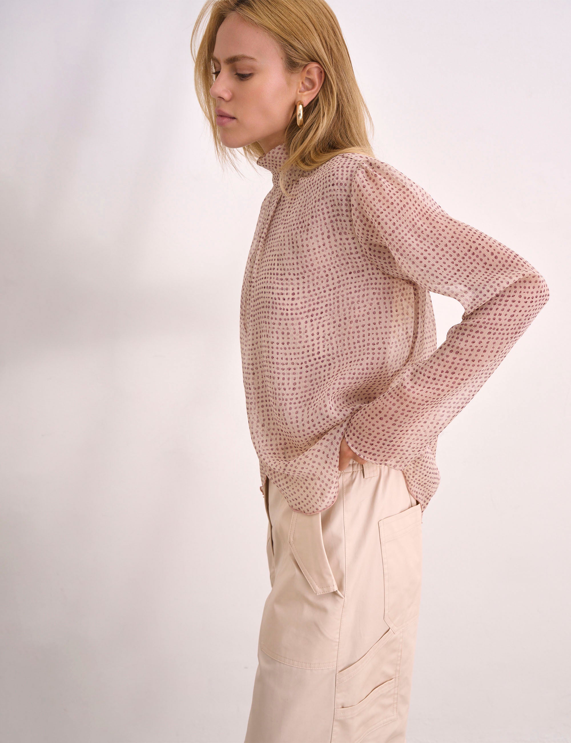 Blusa Aline Chiffon Concha