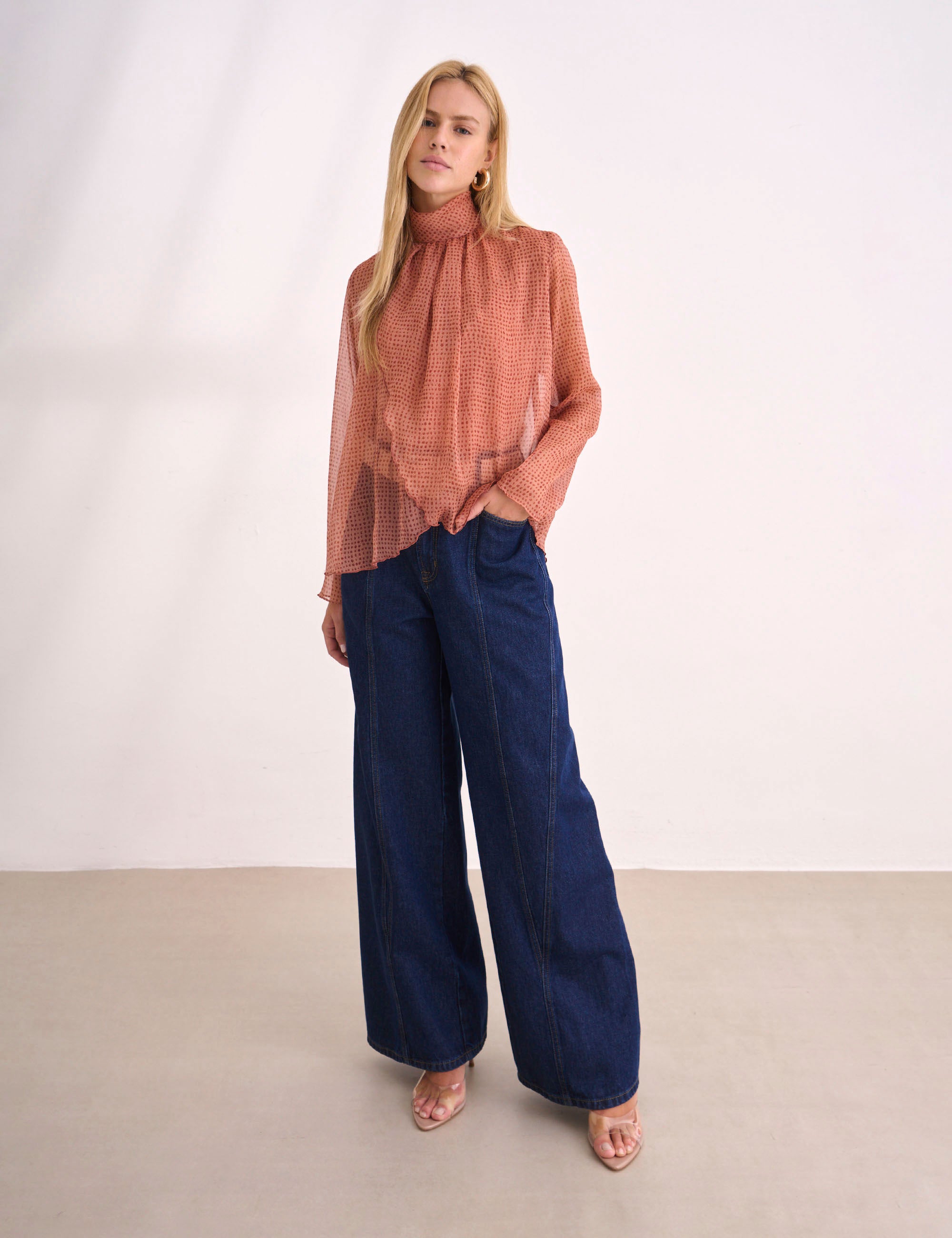 Blusa Aline Chiffon Concha