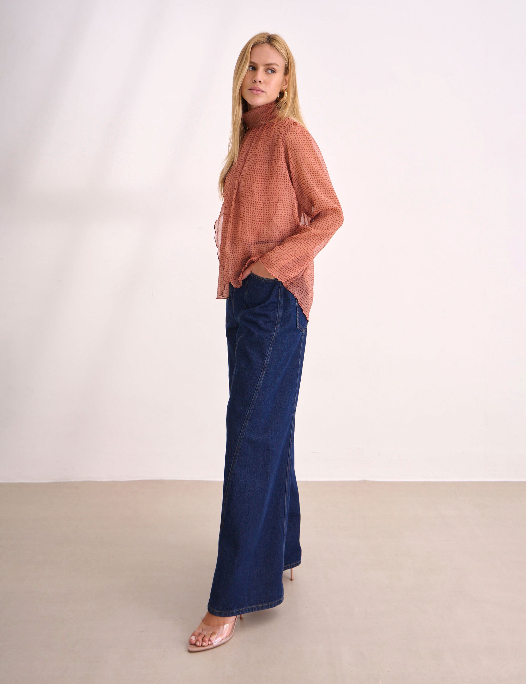 Blusa Aline Chiffon Concha