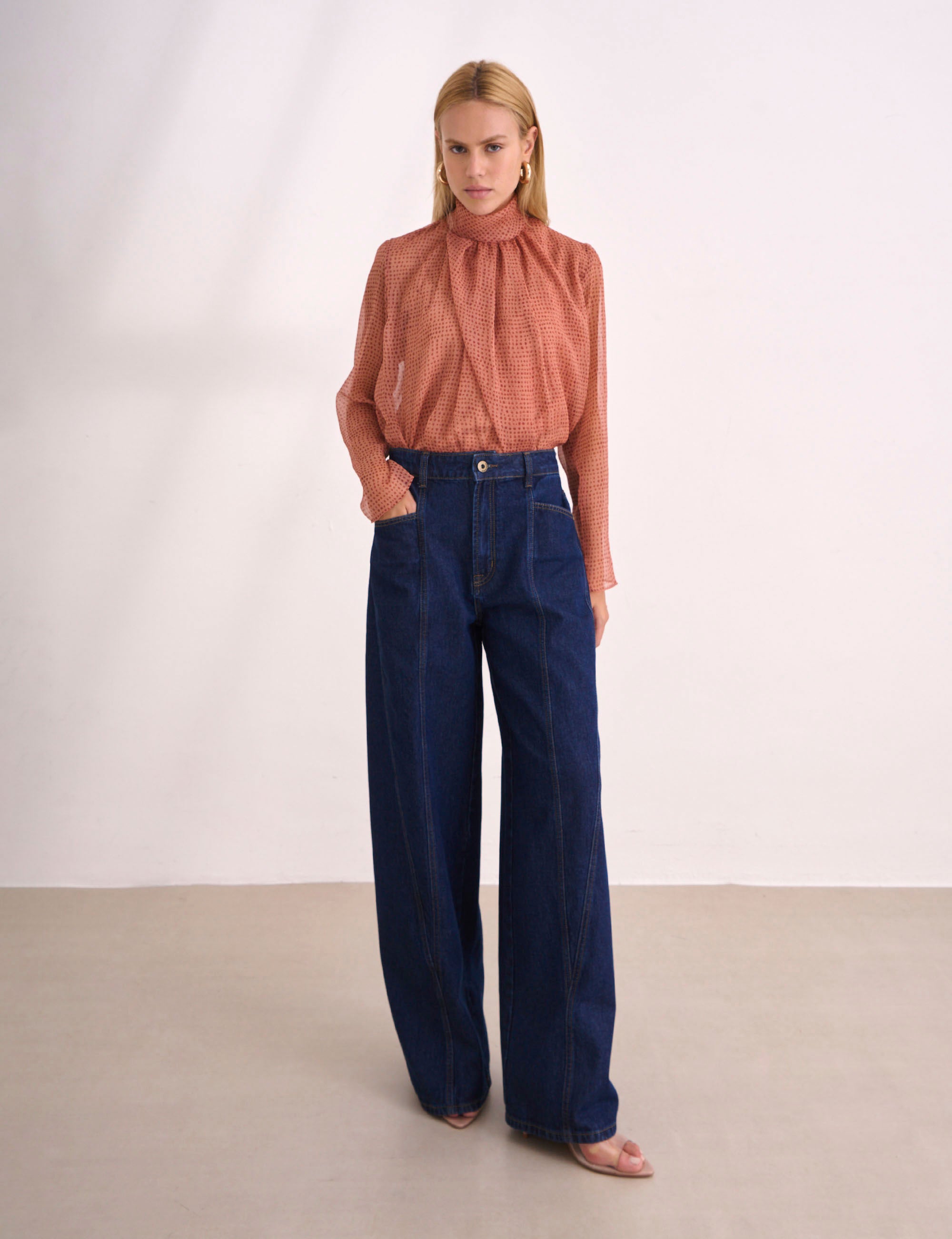 Blusa Aline Chiffon Concha
