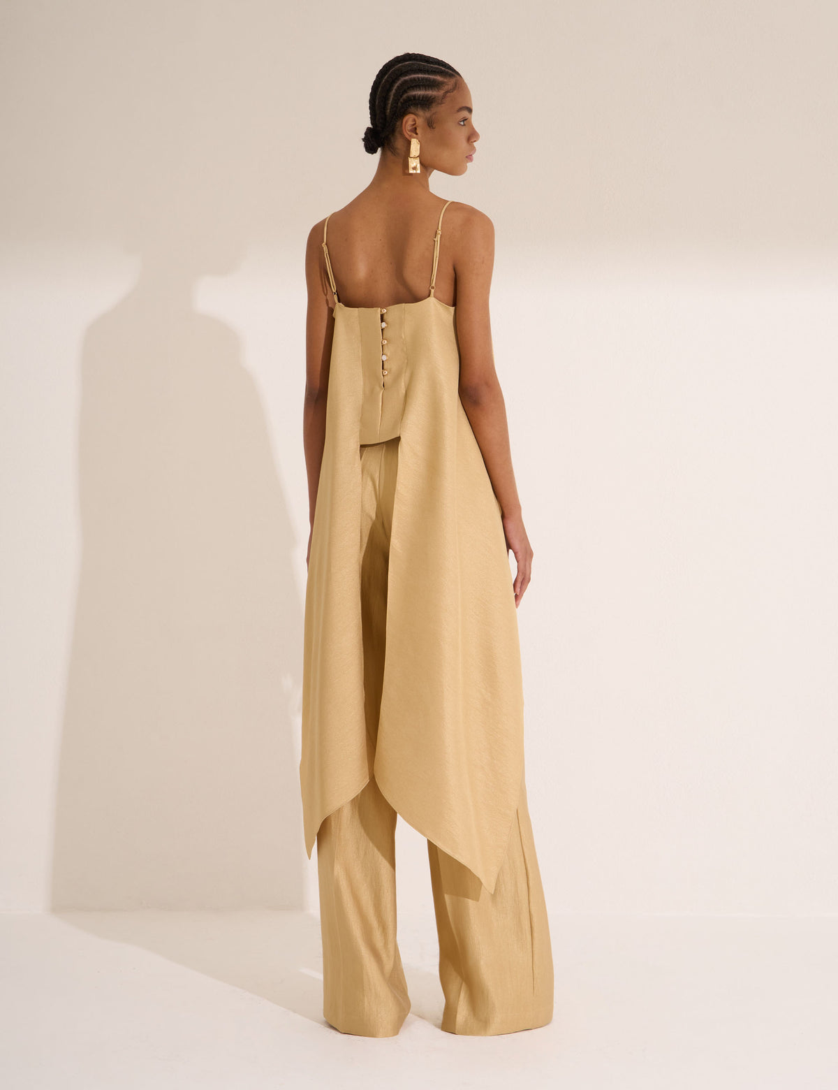 Blusa Amara Acetinada Gold
