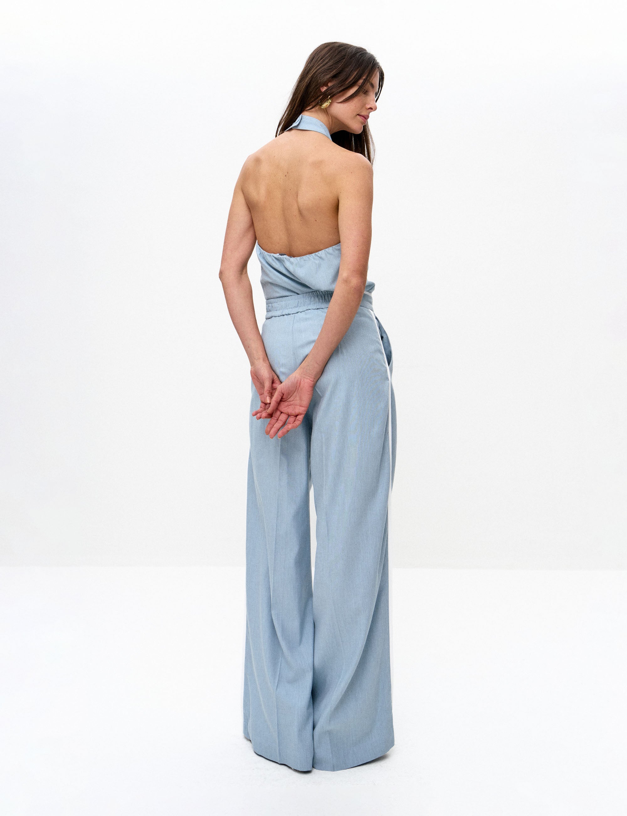 Blusa Andreia Alfaiataria Azul