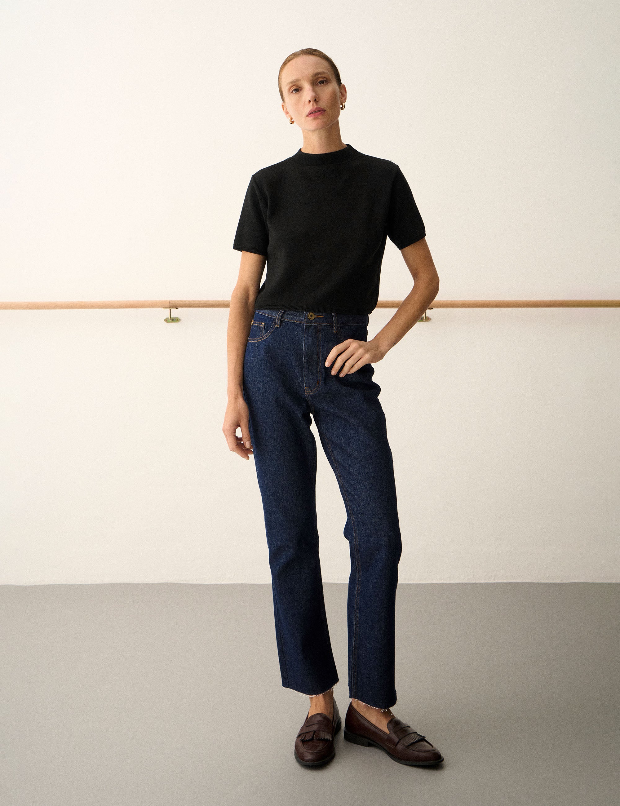 Blusa Aurora Tricot Preto