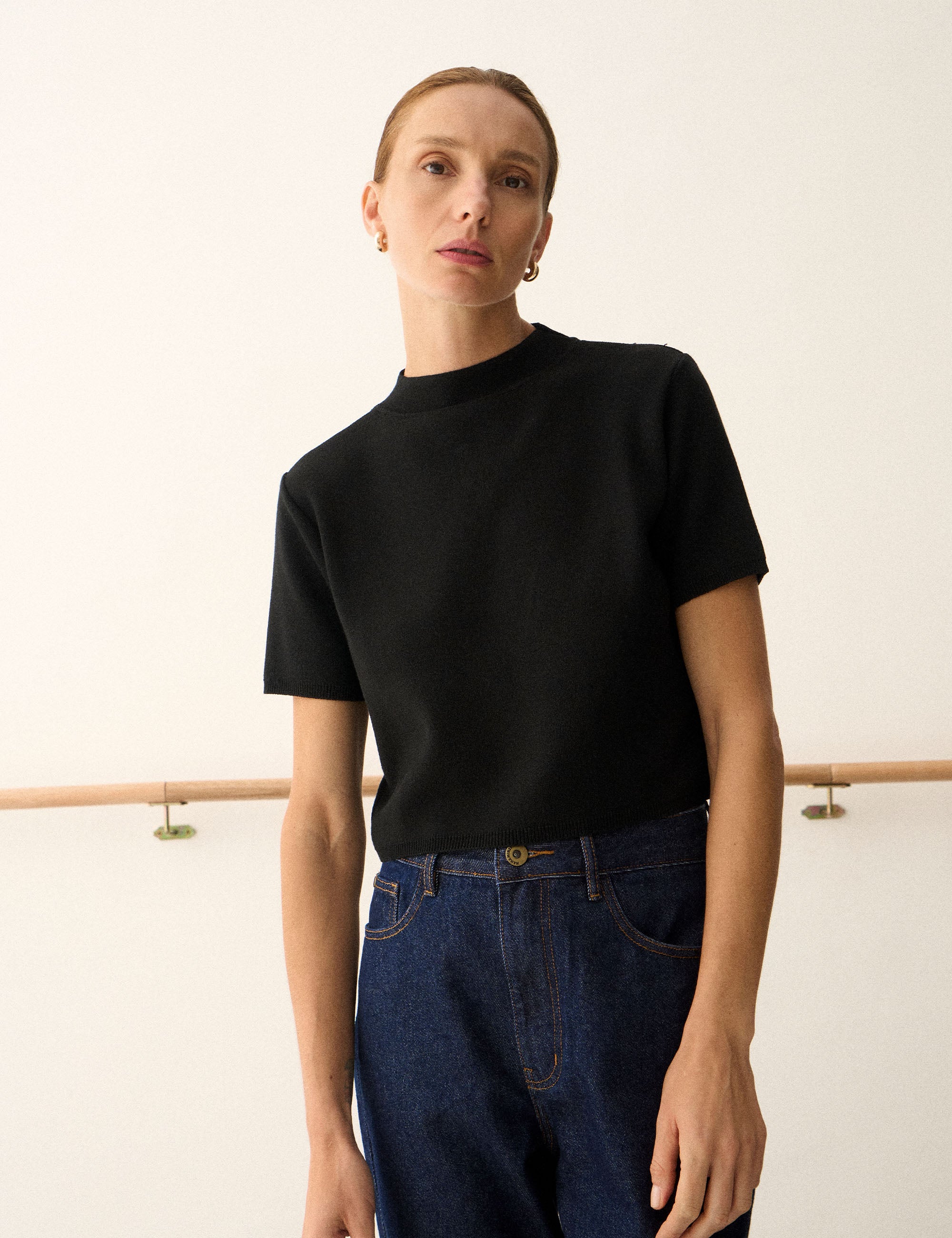 Blusa Aurora Tricot Preto